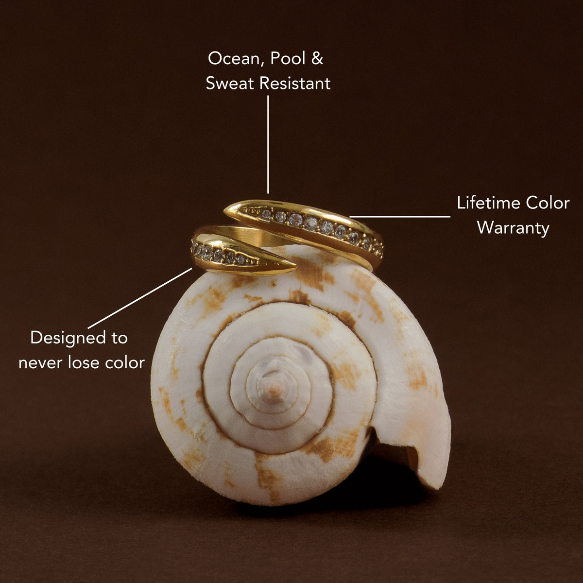 Golden Twist Ring