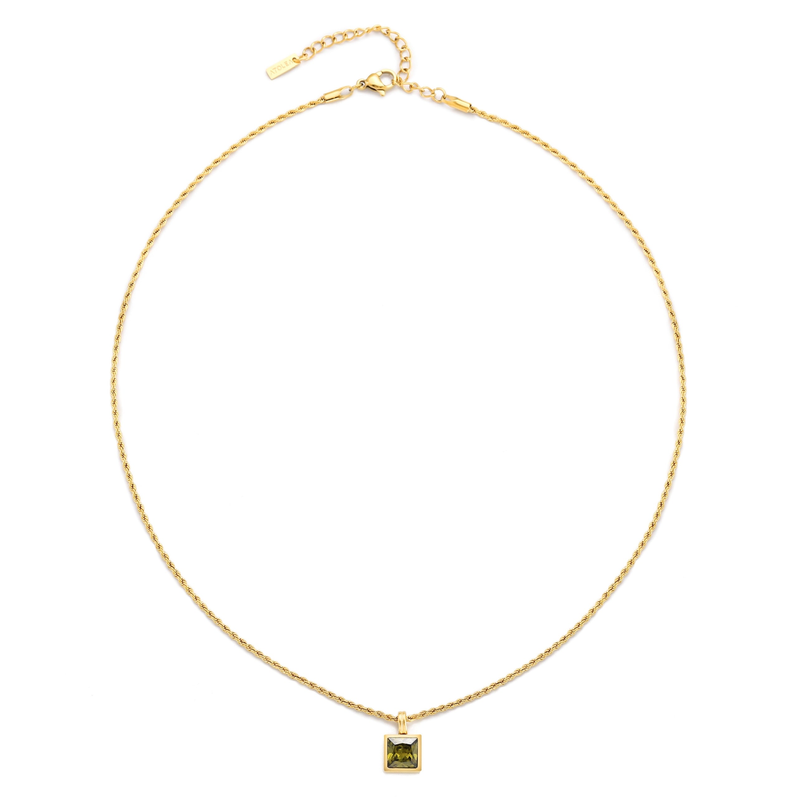 Green Zircon Pendant