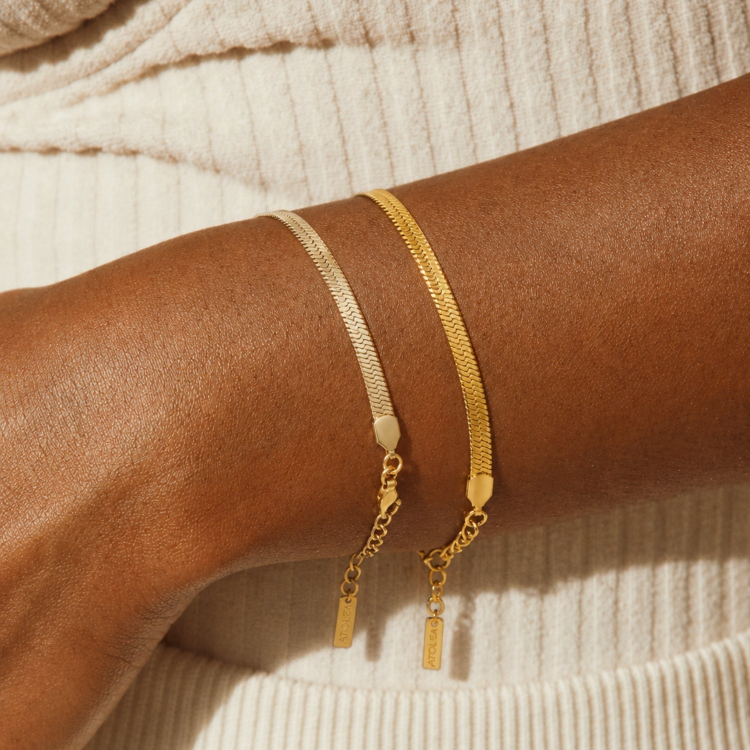 Herringbone Bracelet 14kgold