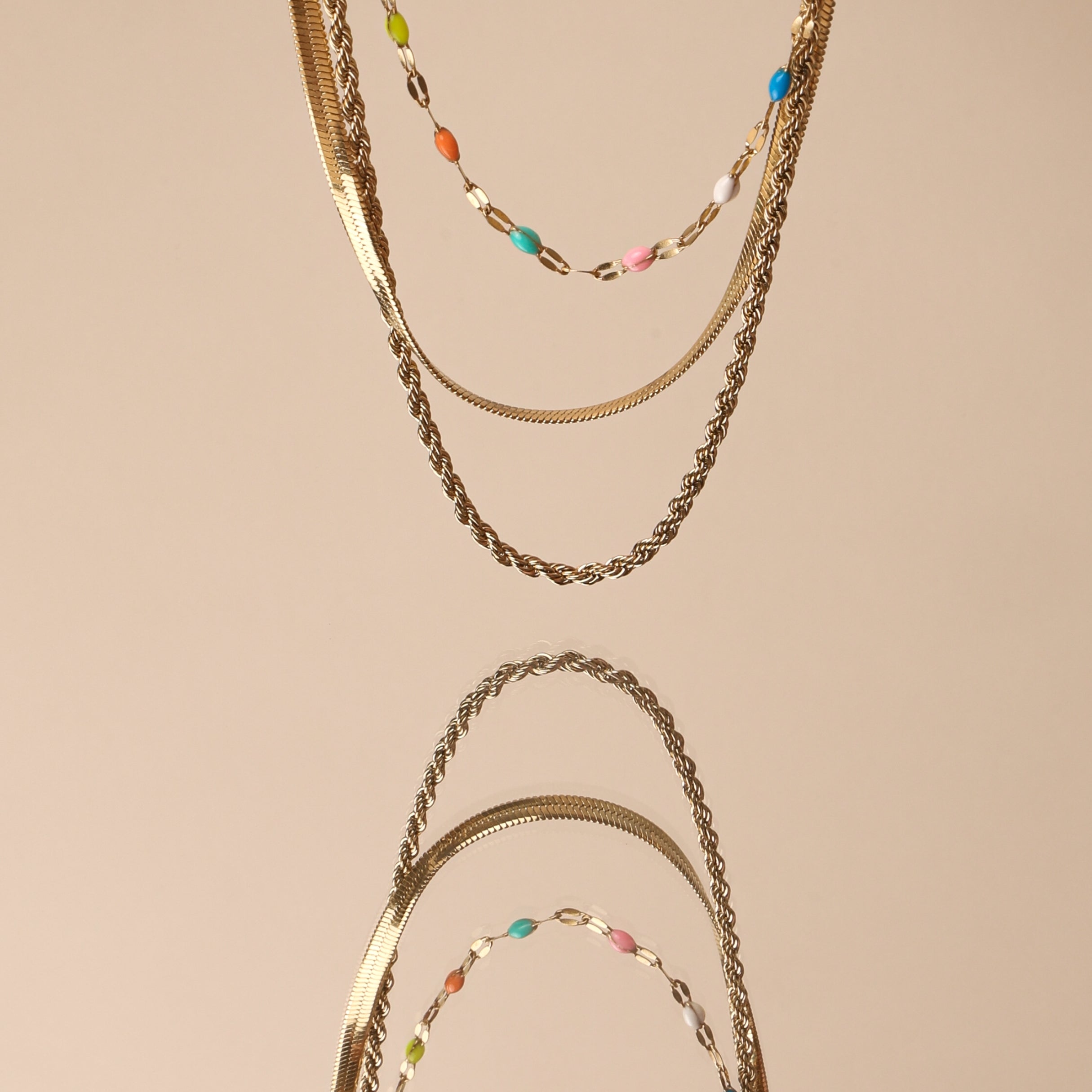 Ios Layered Necklace 14k Gold