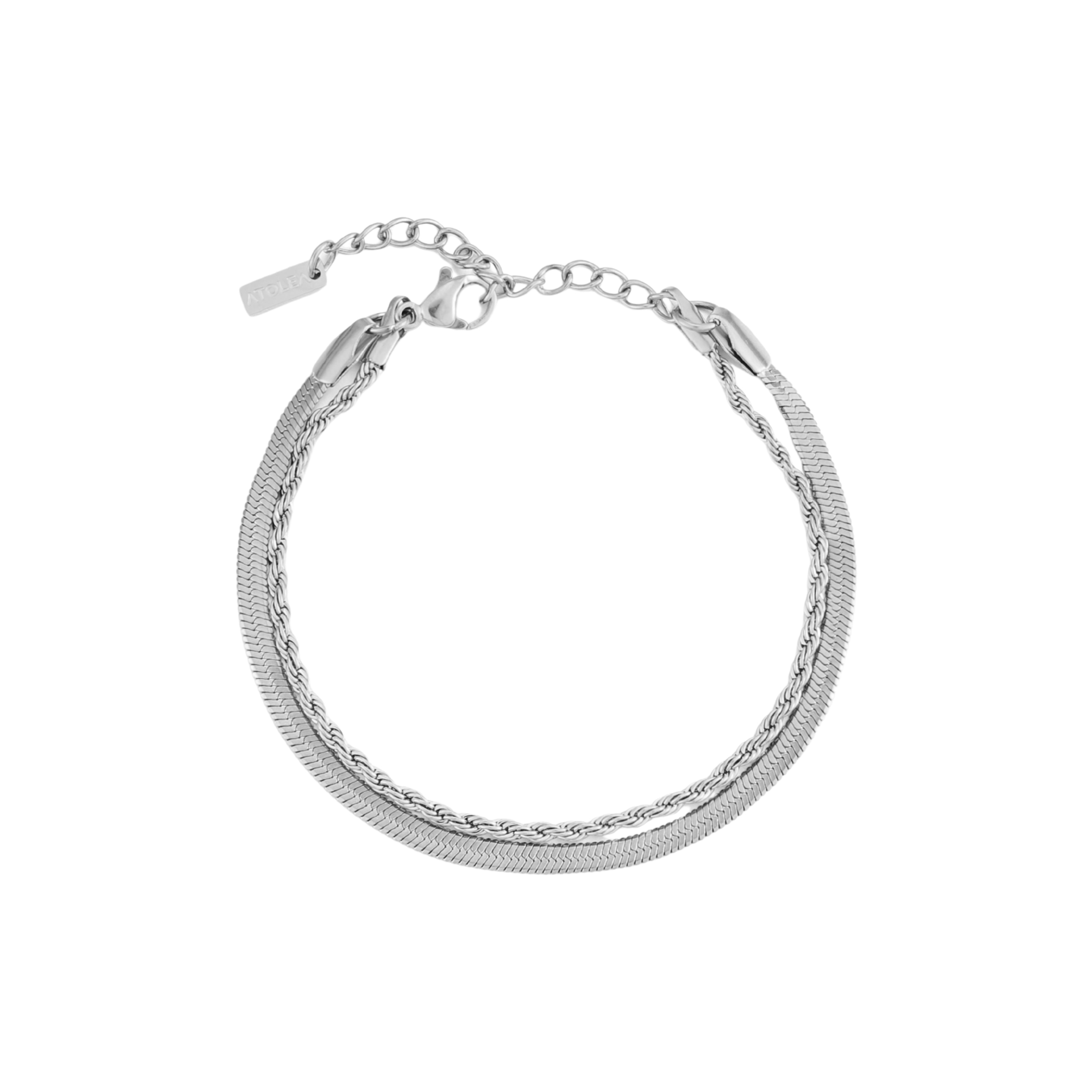 Layered Bracelet Silver