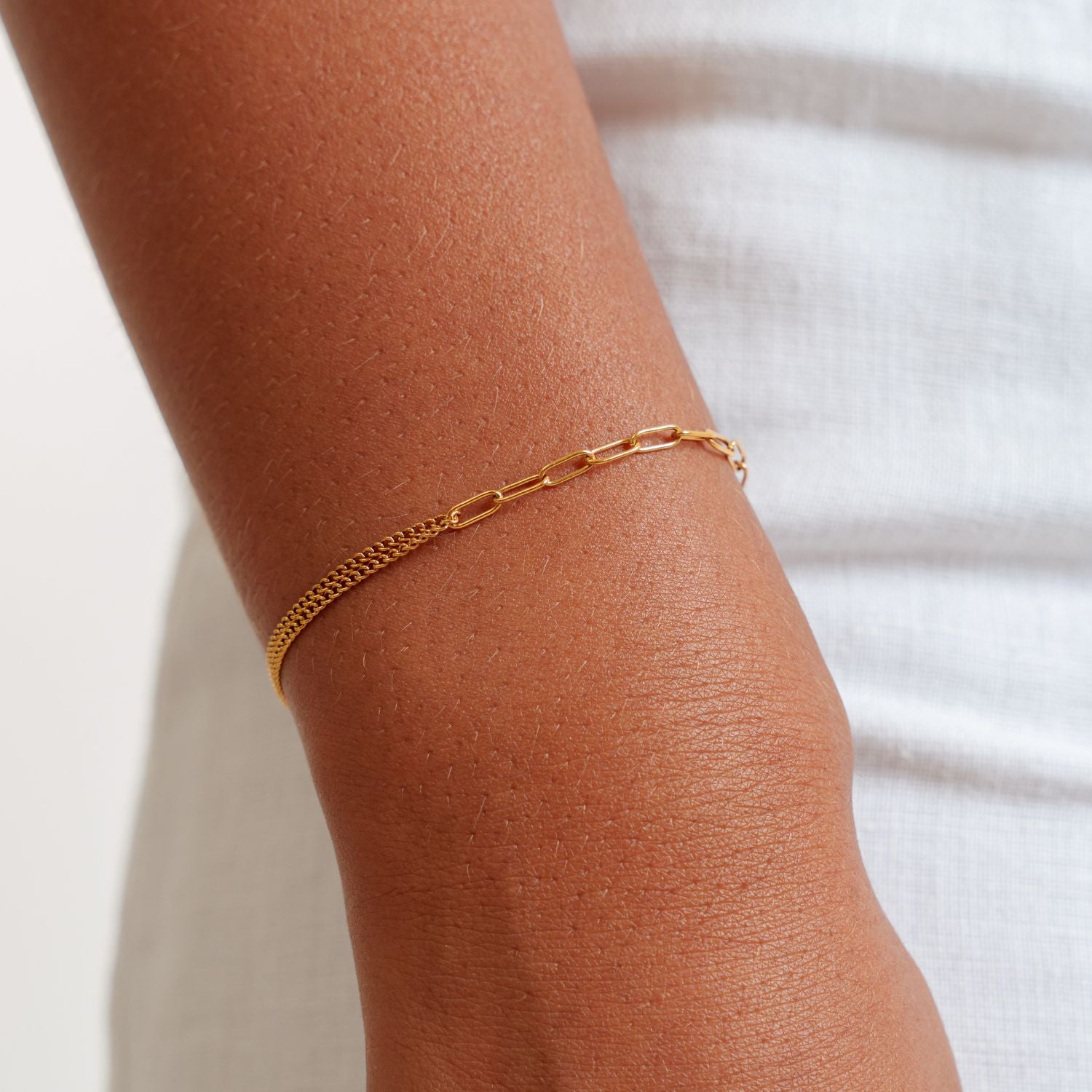 Layered Gold Bracelet Chain