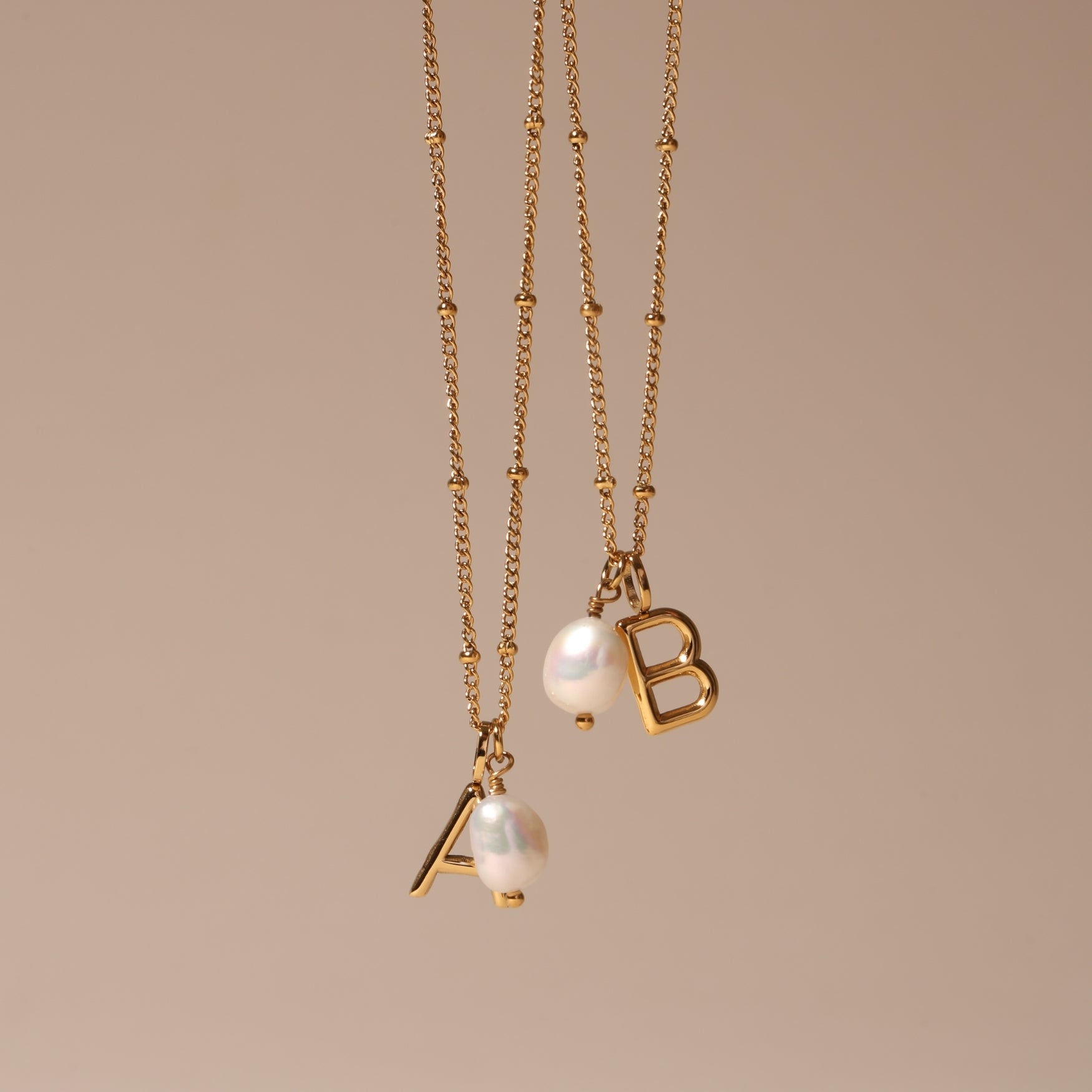 Letter Pearl Necklace