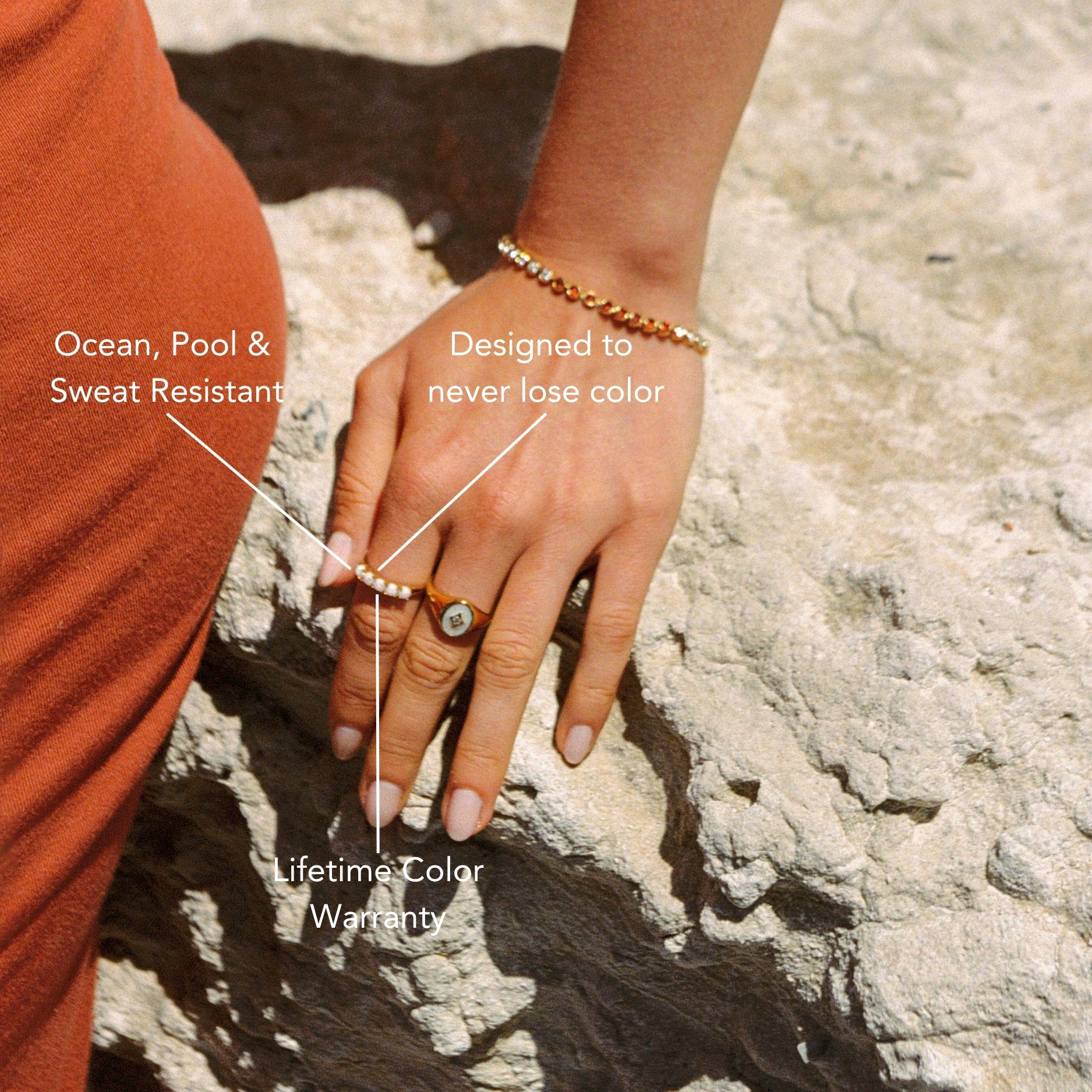 Opal Band Ring Tropical