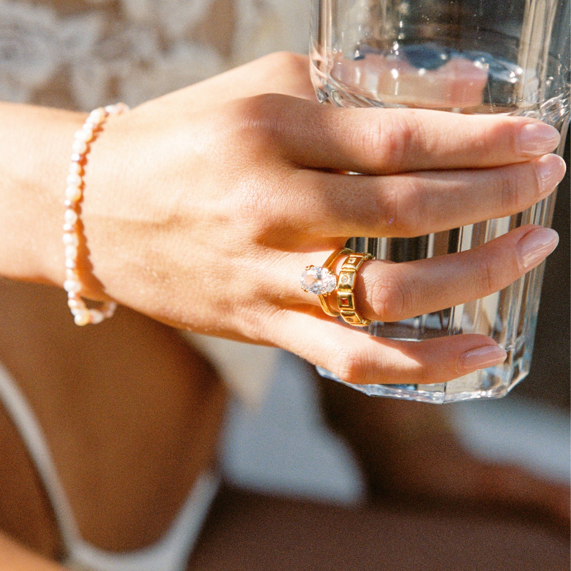 Oval Gemstone Ring