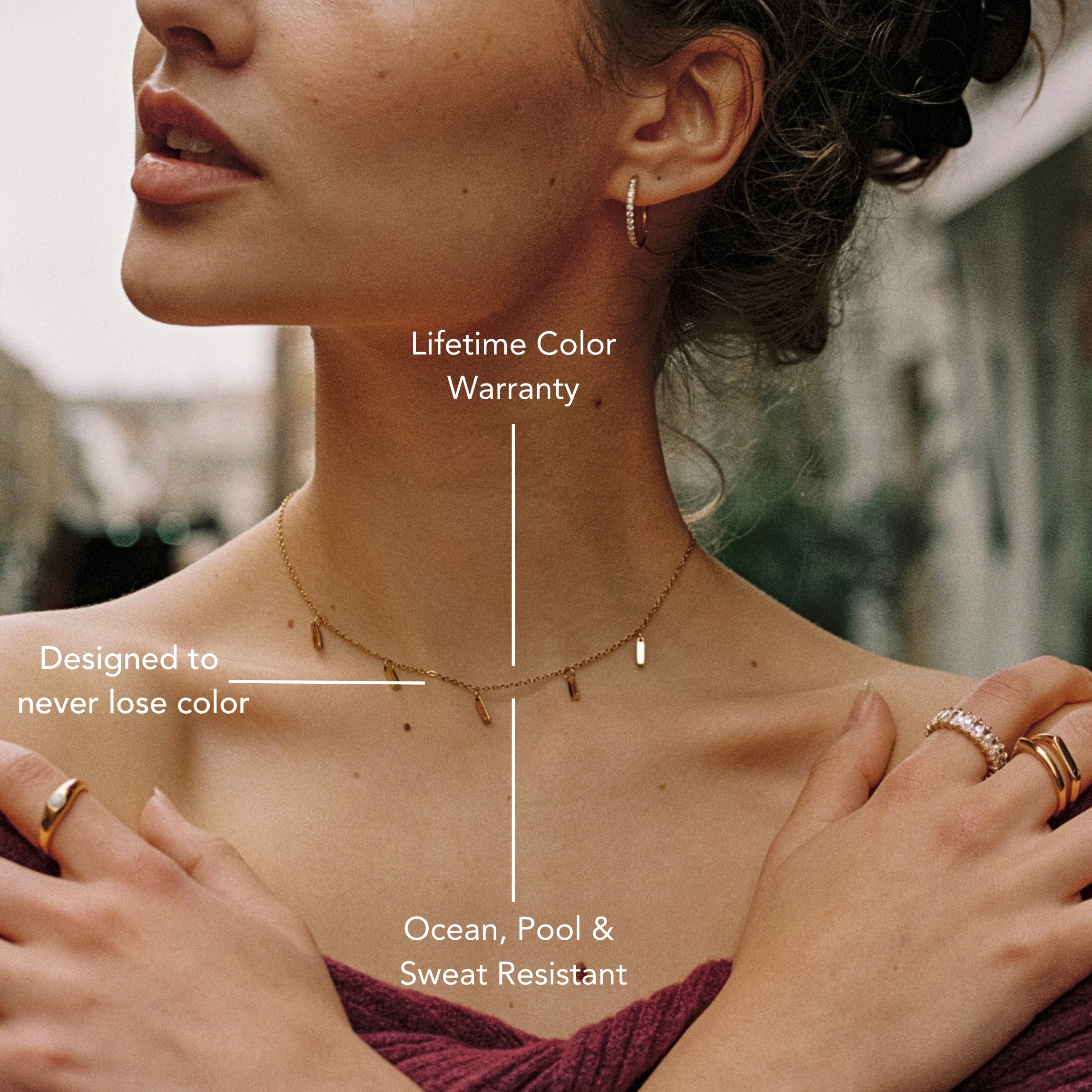 Rain Of Emeralds Choker Emerald Charm Detail