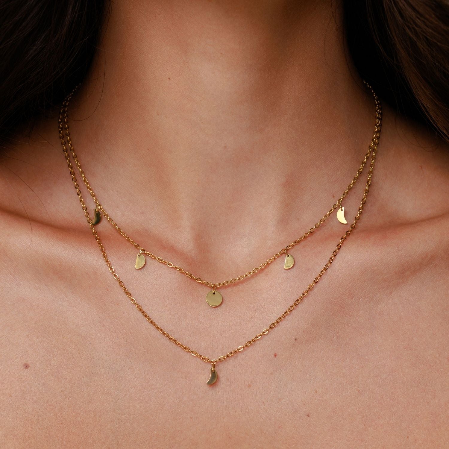 Rio Boho Layered Necklace Close Up