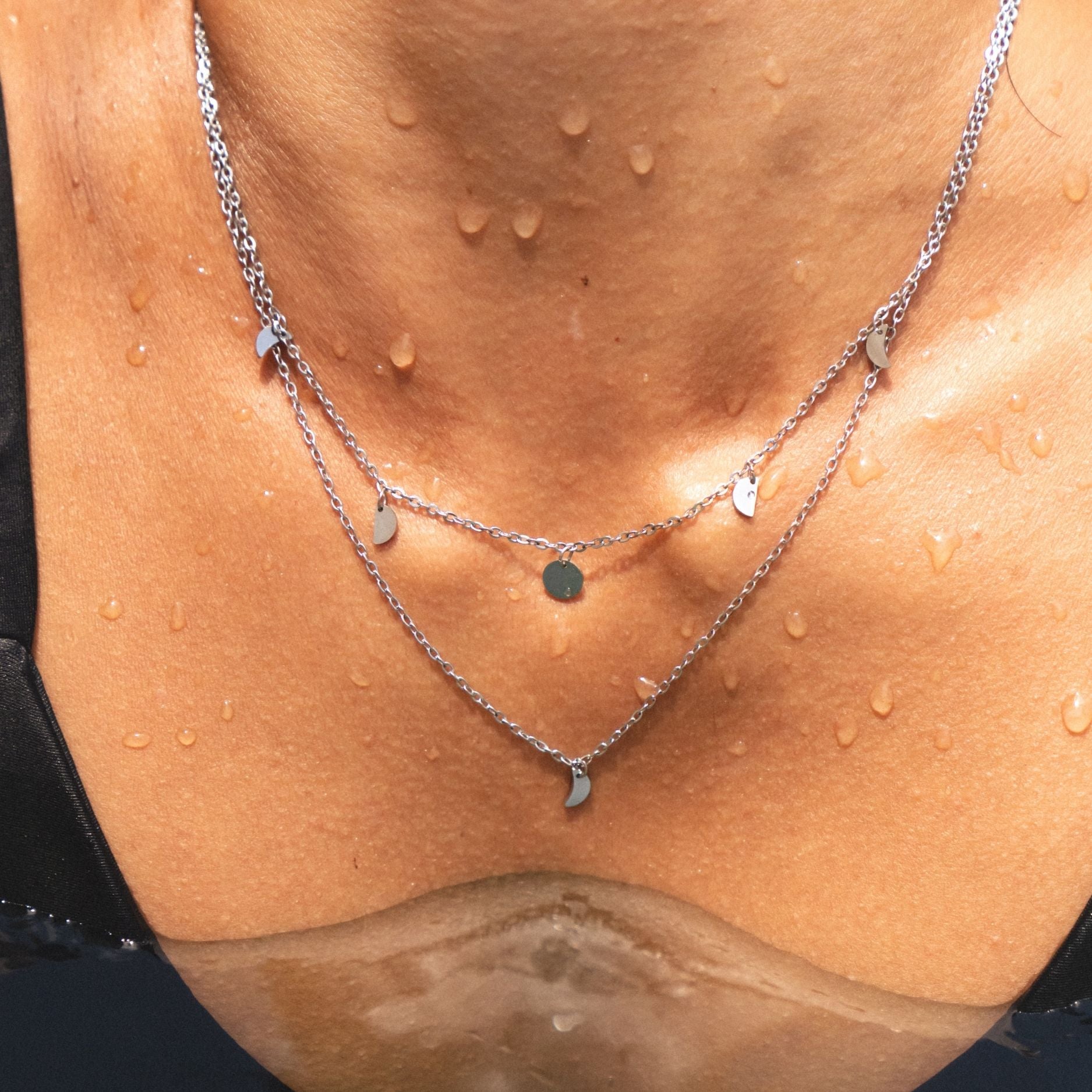 Rio Boho Layered Necklace Pendant Detail