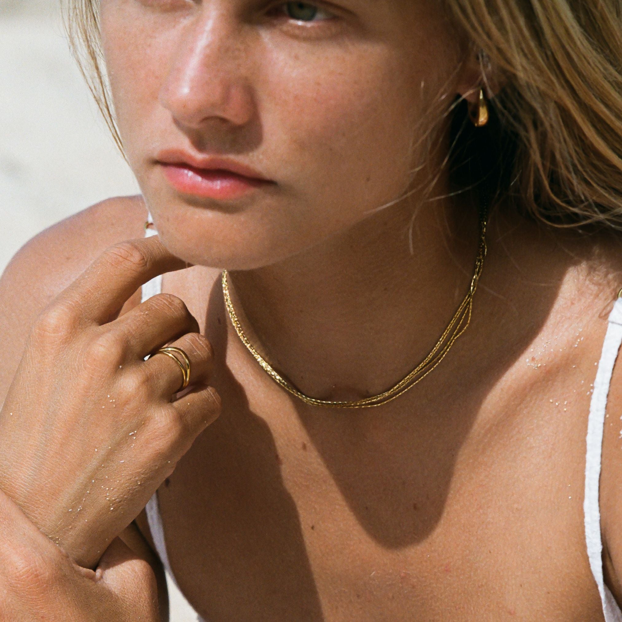 Riviera Layered Choker Lifestyle Look