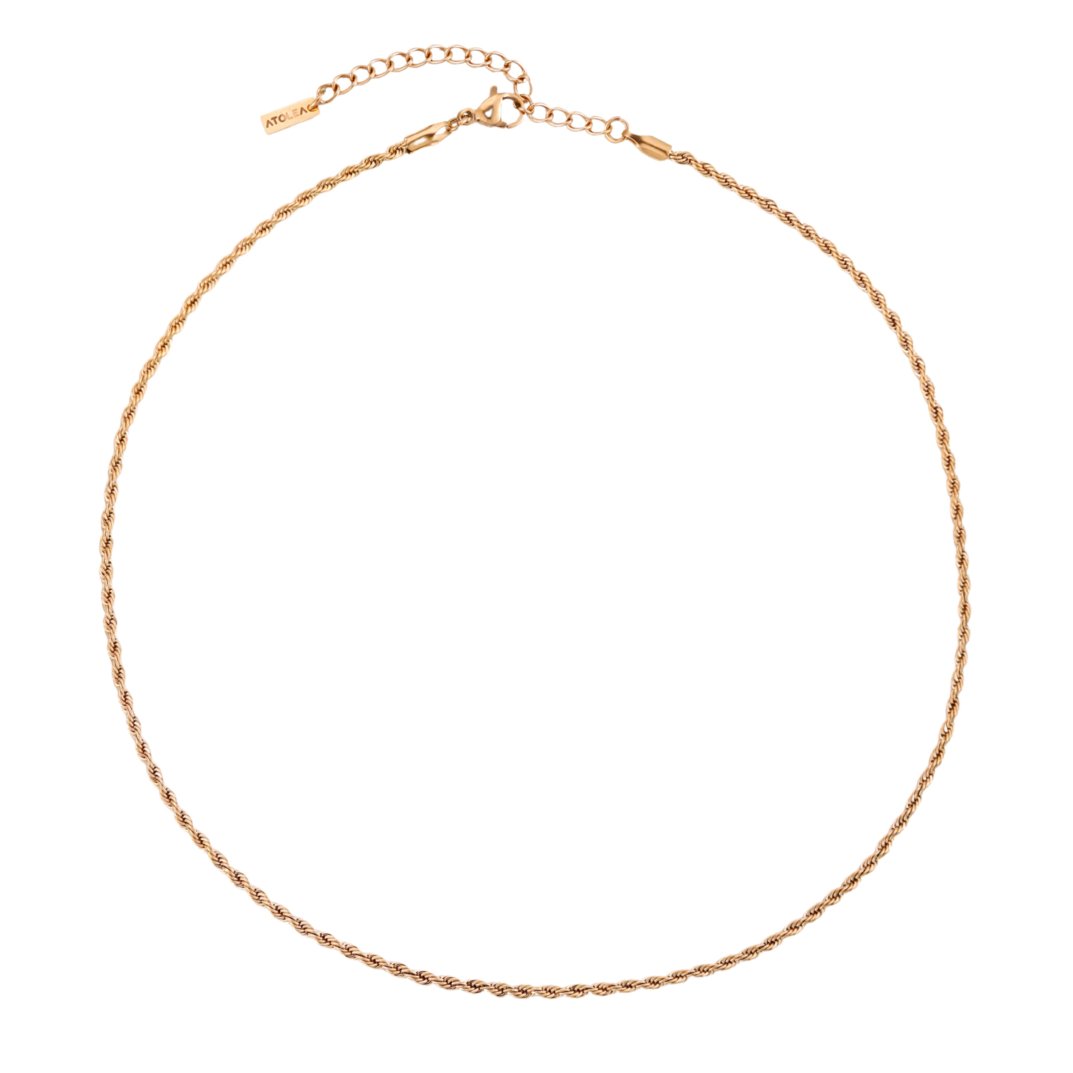 Rose Gold Rope Necklace