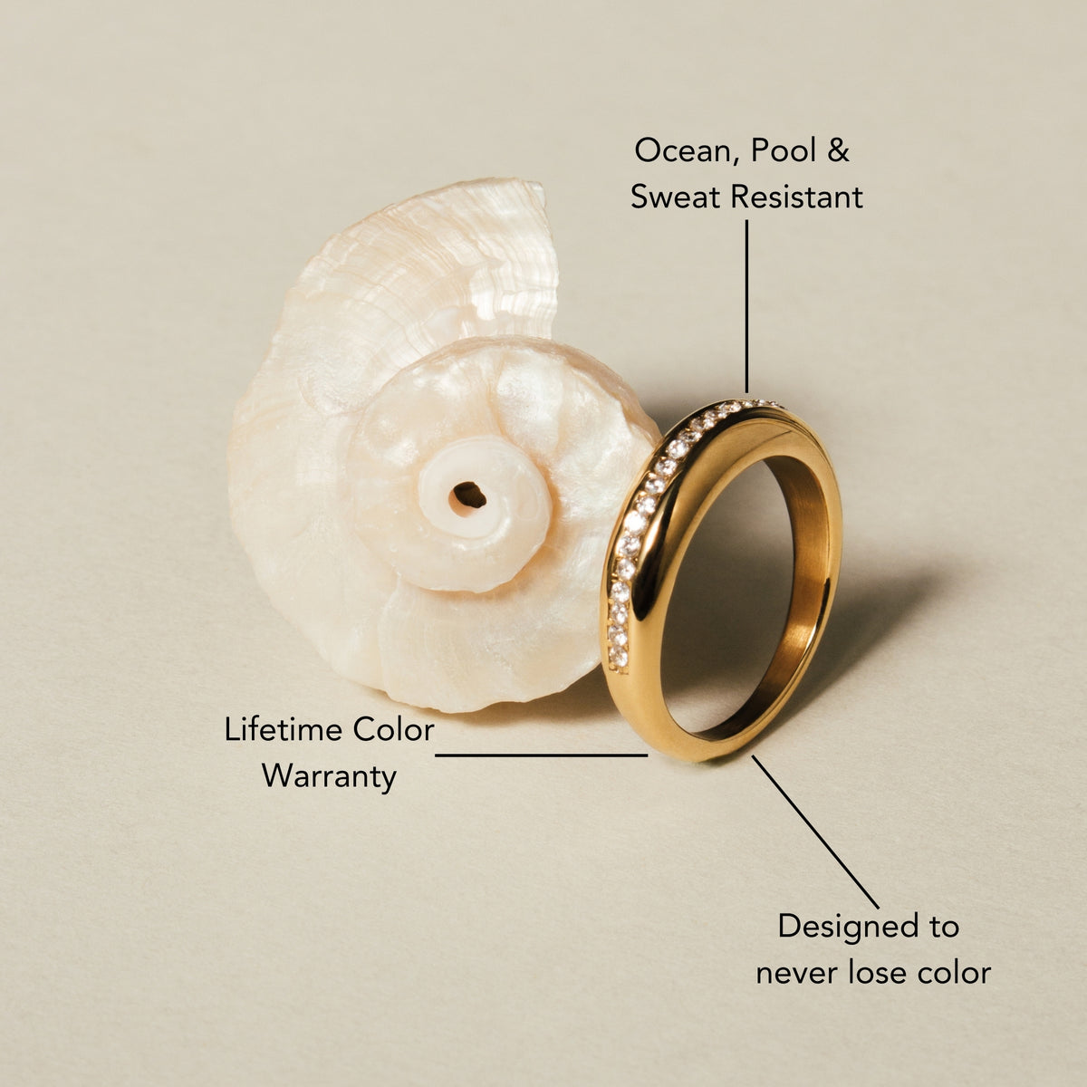 Shimmering Band Ring
