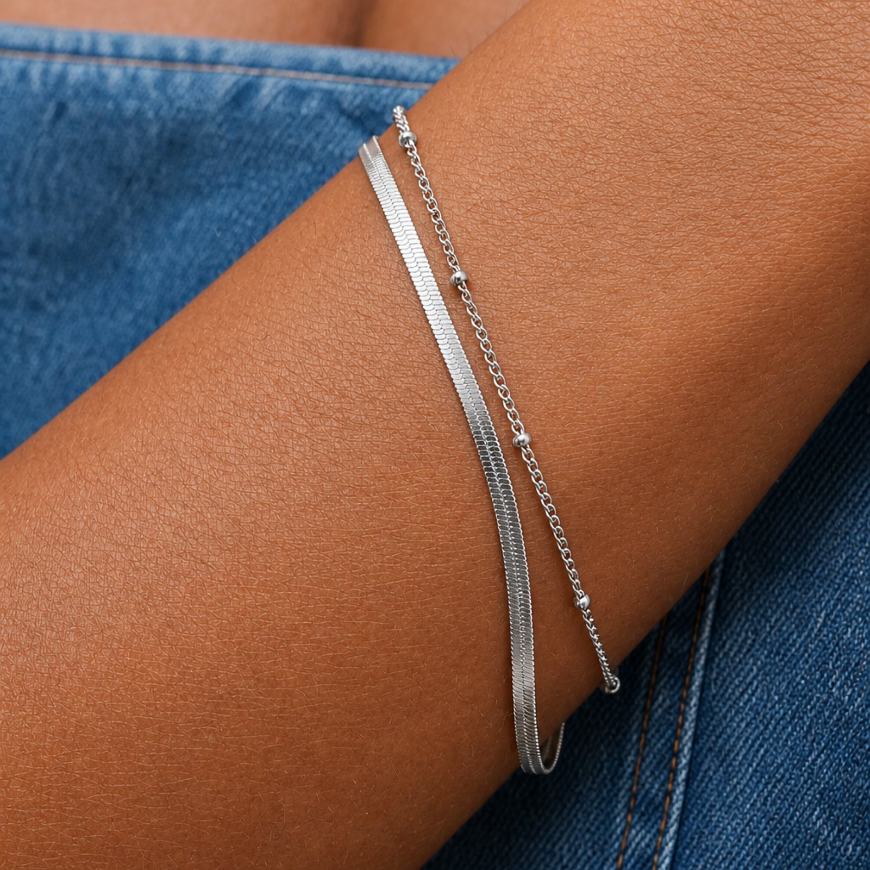 Silver Dainty Layered