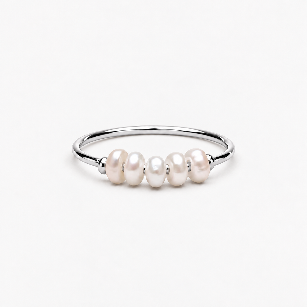 Silver Pearls Ring
