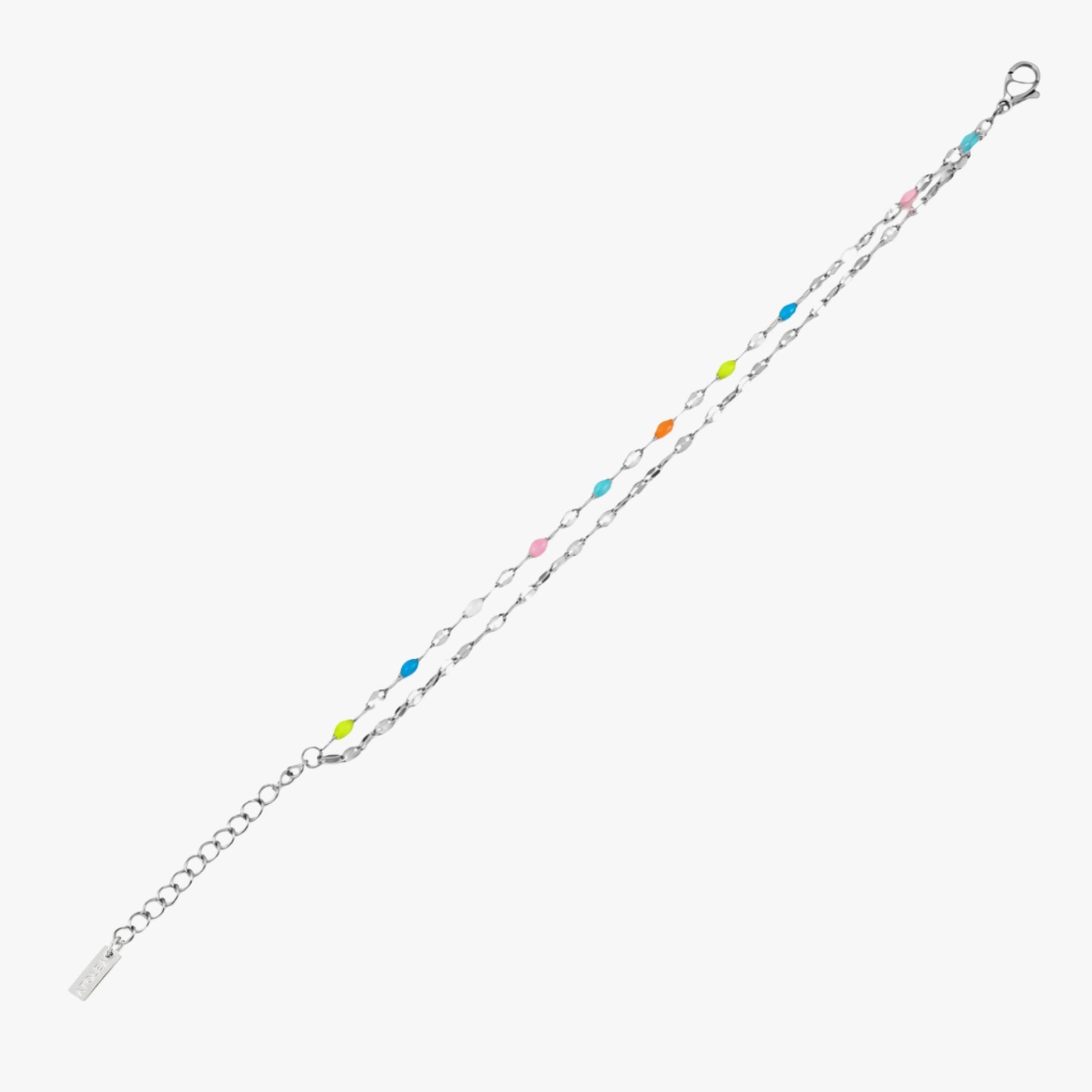 Silver Rainbow Bracelet