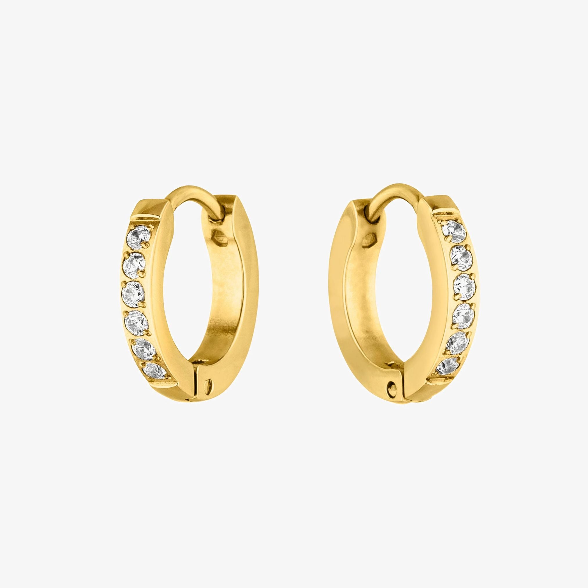 Small Diamonds Hoops