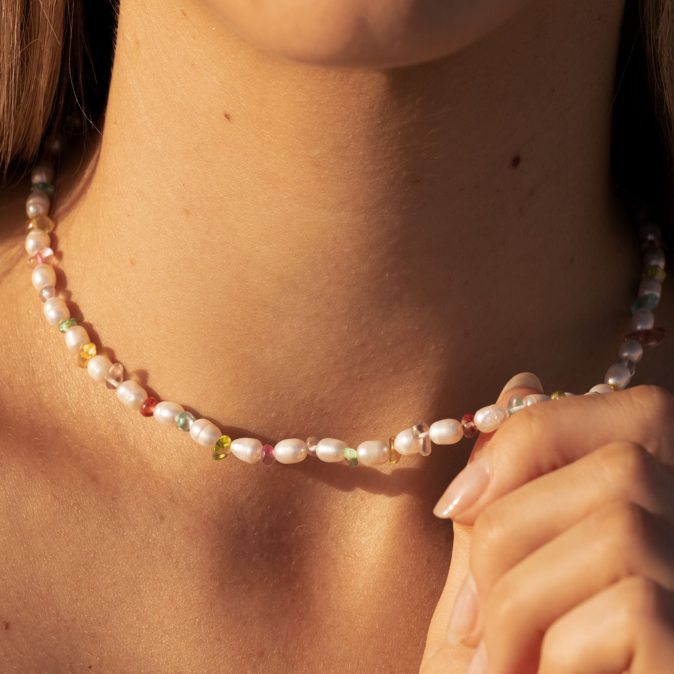 Summer Pearls Color Necklace