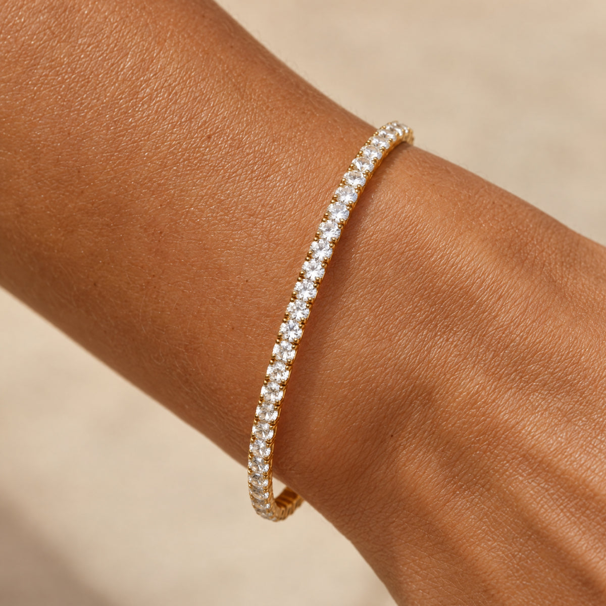 Tennis Bracelet Cuff