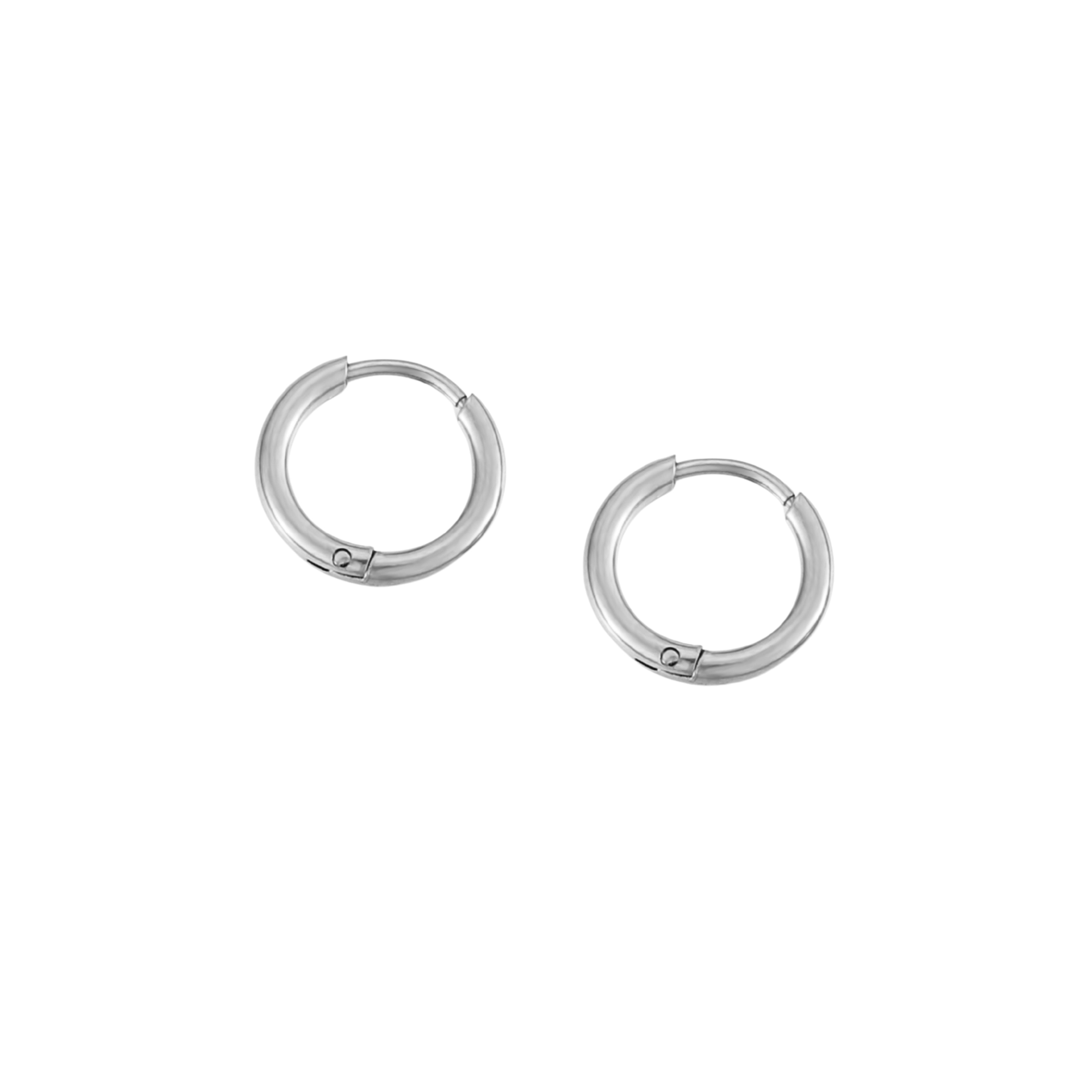 Tiny Silver Huggie Hoops