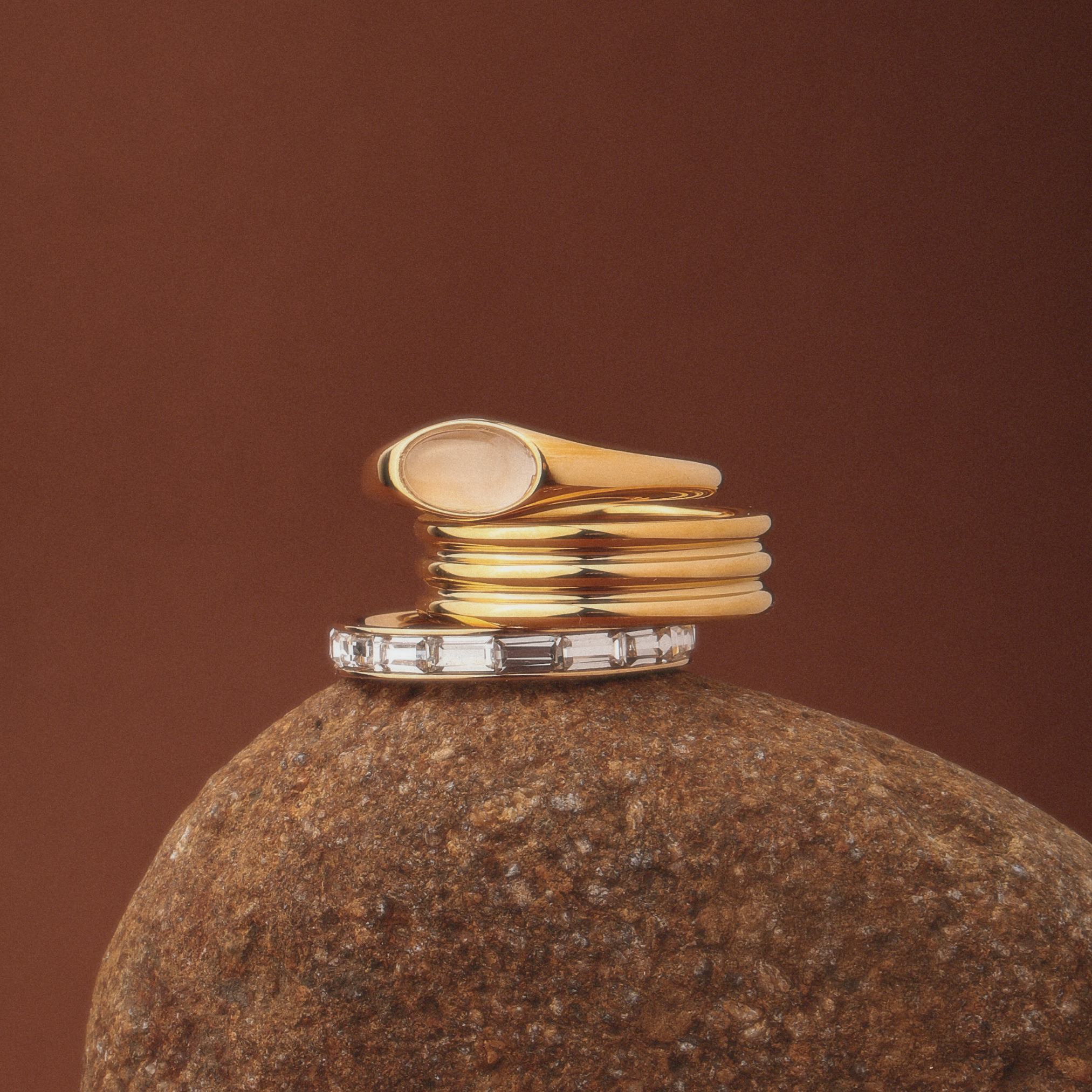 Waterproof Cabochon Ring