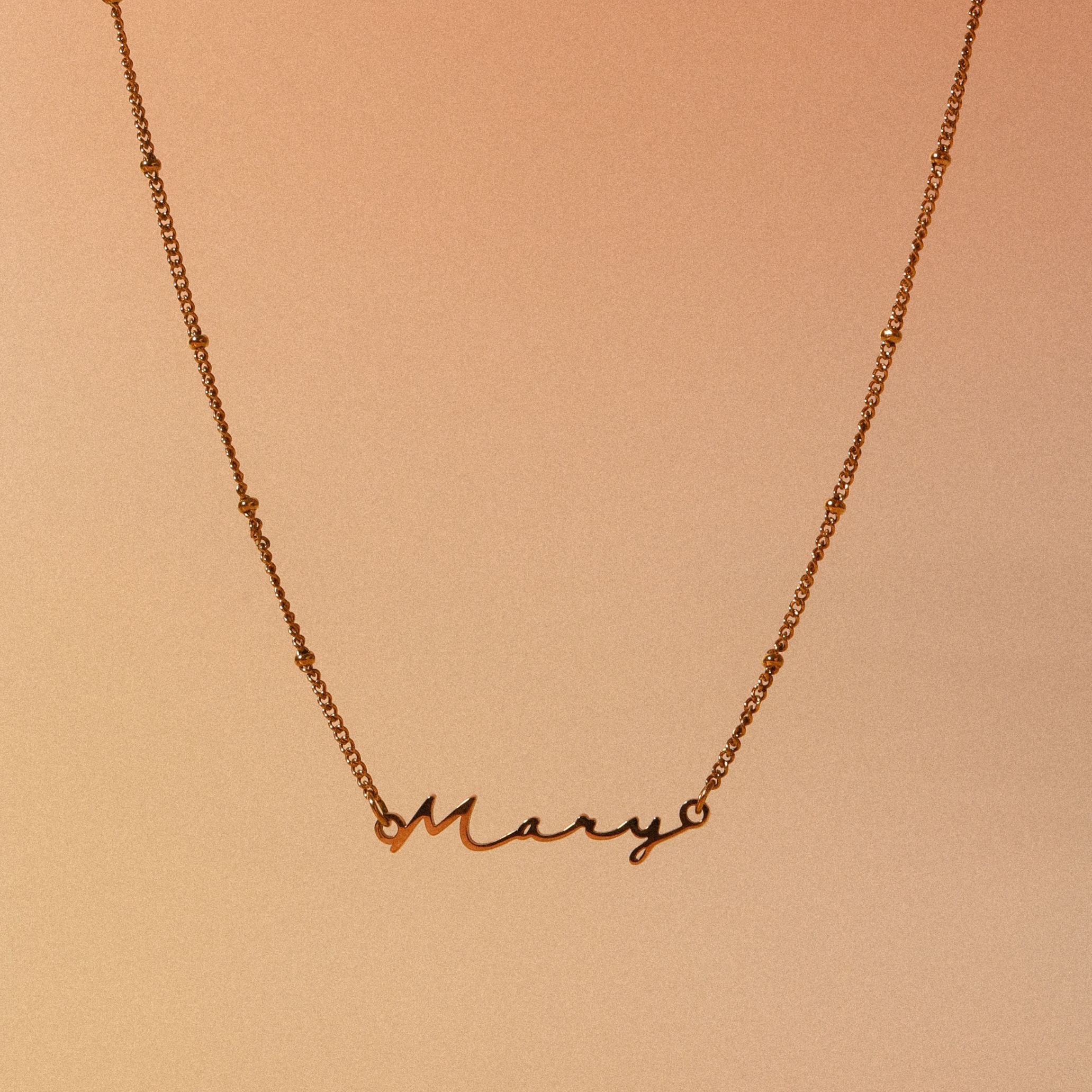 Waterproof Name Necklace