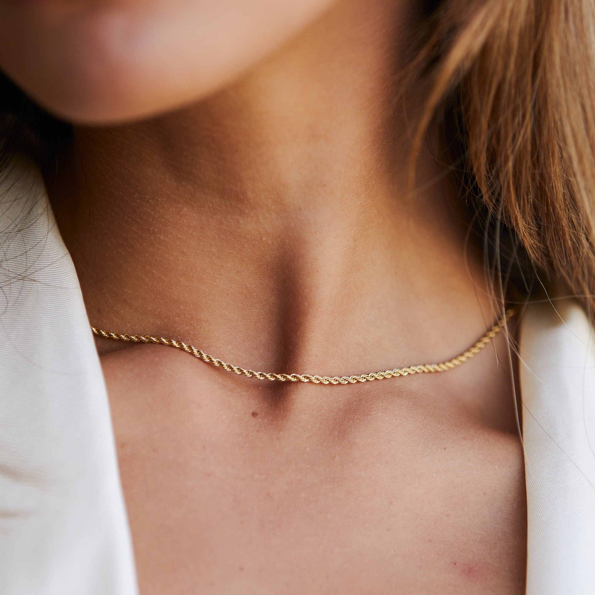 Gold hot sale rope choker