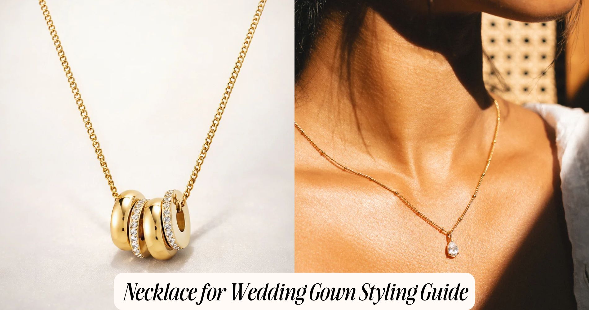 necklace for wedding gown