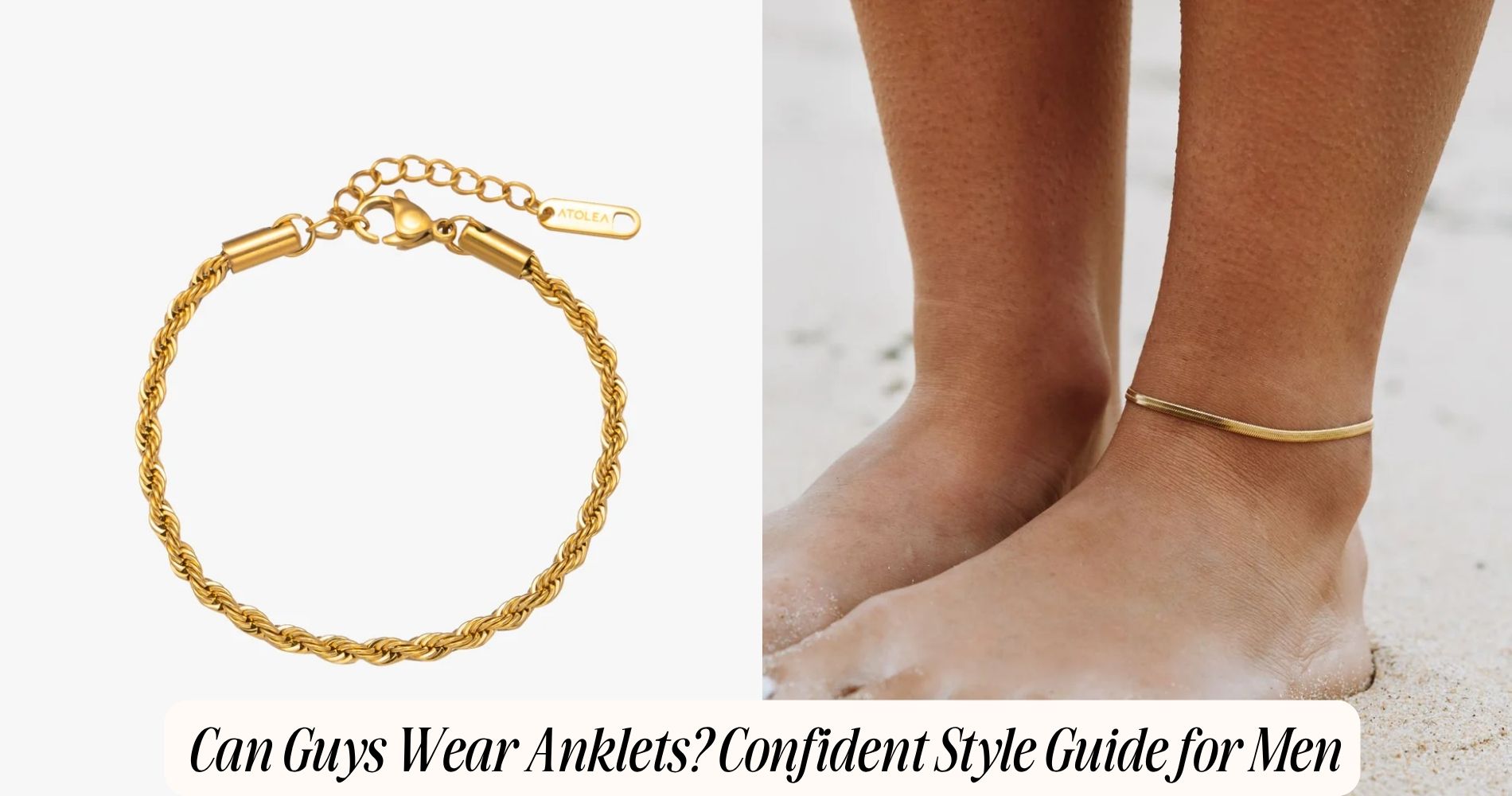 can guys wear anklets