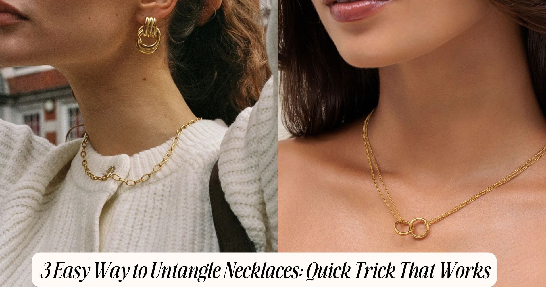 easy way to untangle necklaces