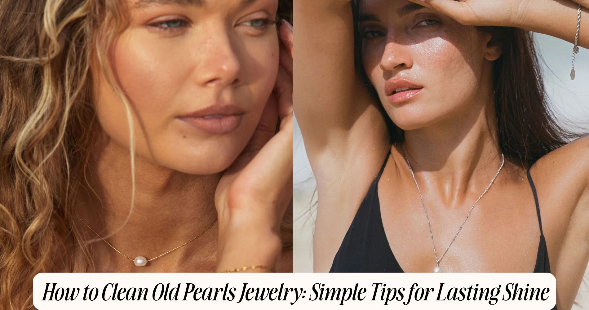 how to clean old pearls jewelry