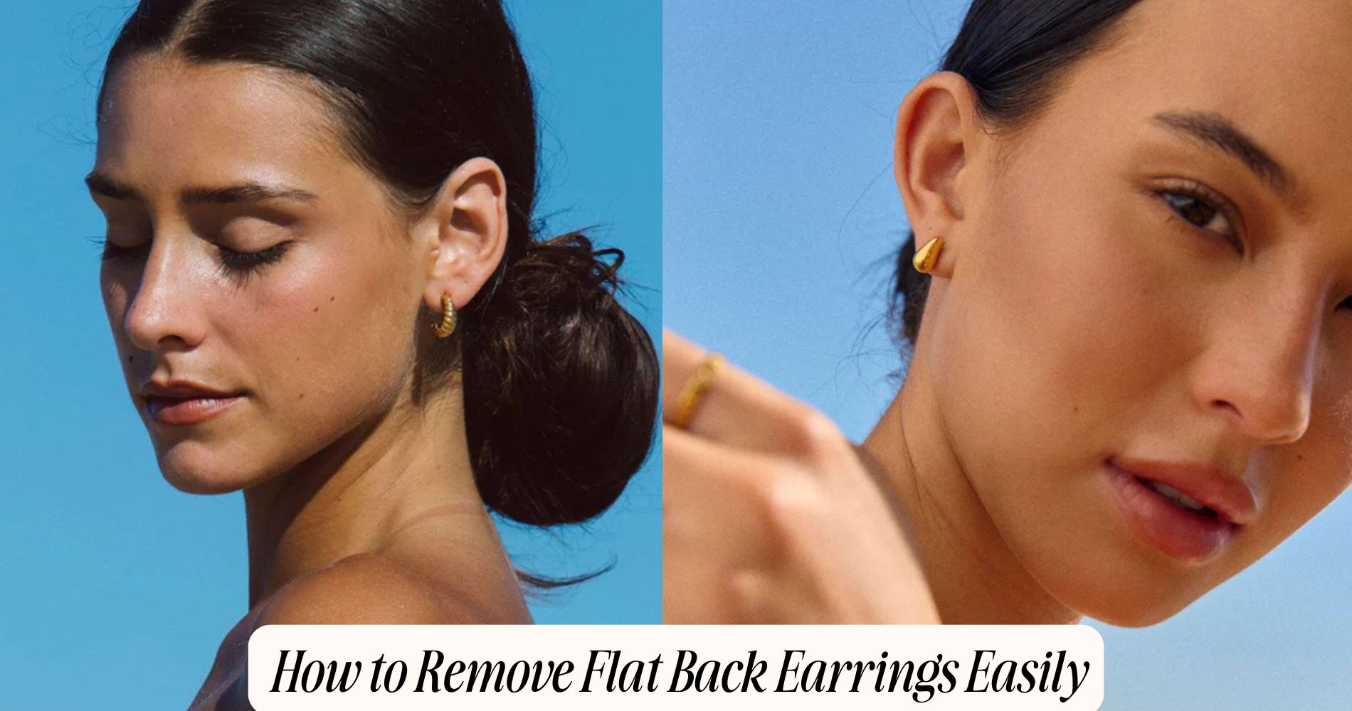 how to remove flat back earrings