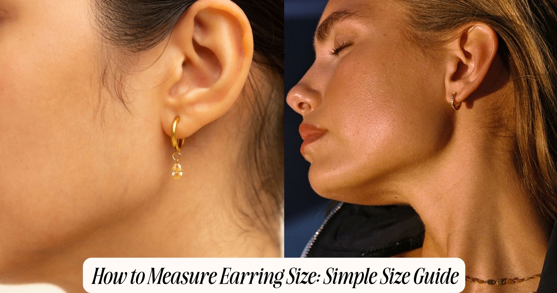how to measure earring size