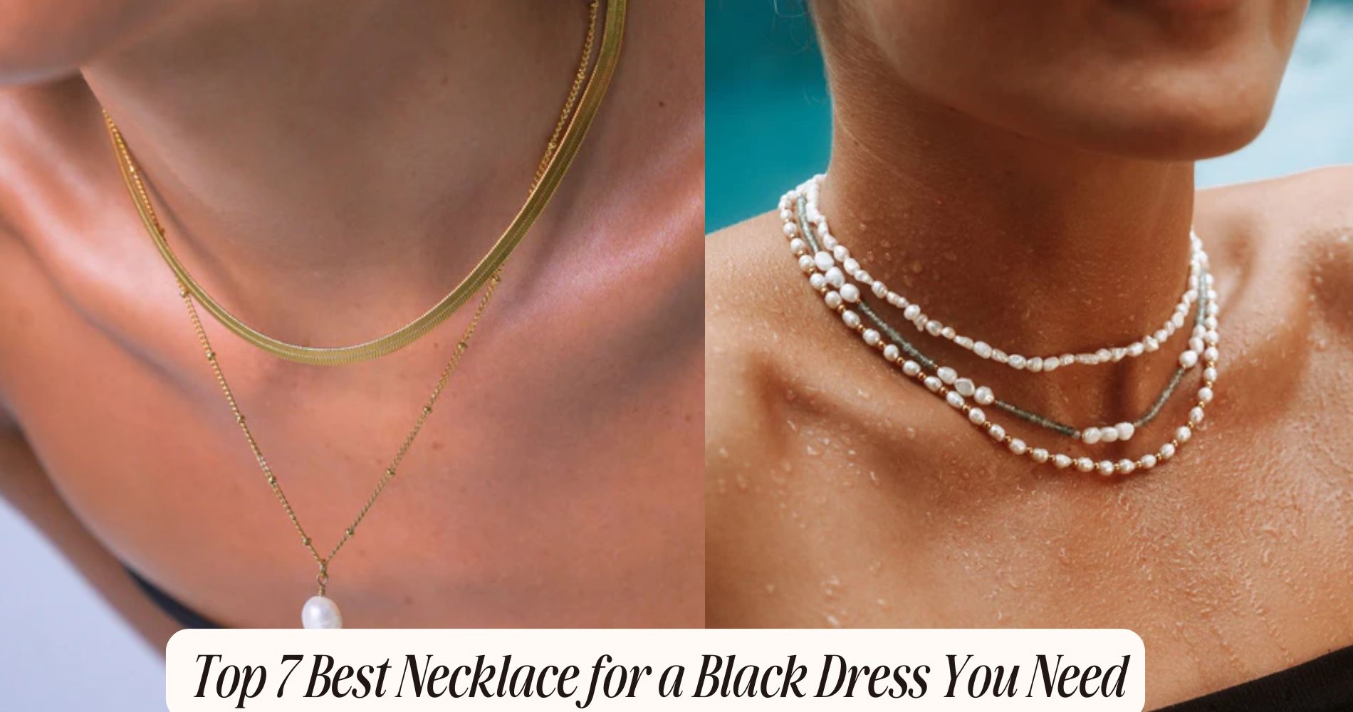 necklace for black dress