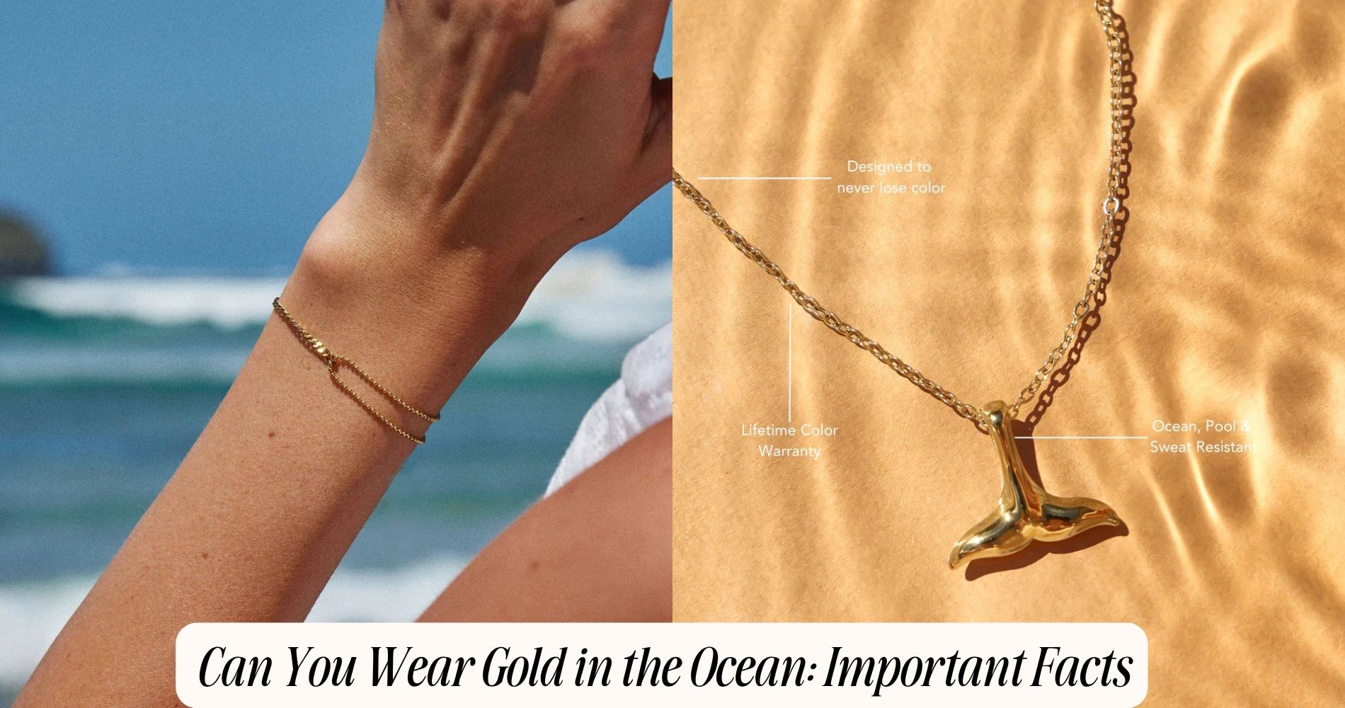 can you wear gold in the ocean