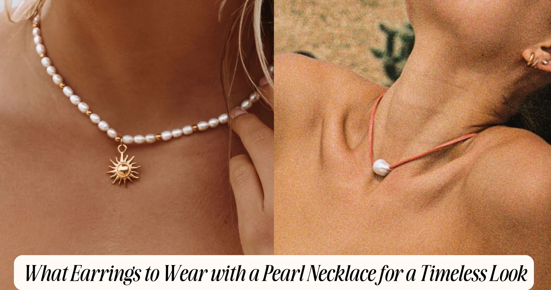 what earrings to wear with a pearl necklace​