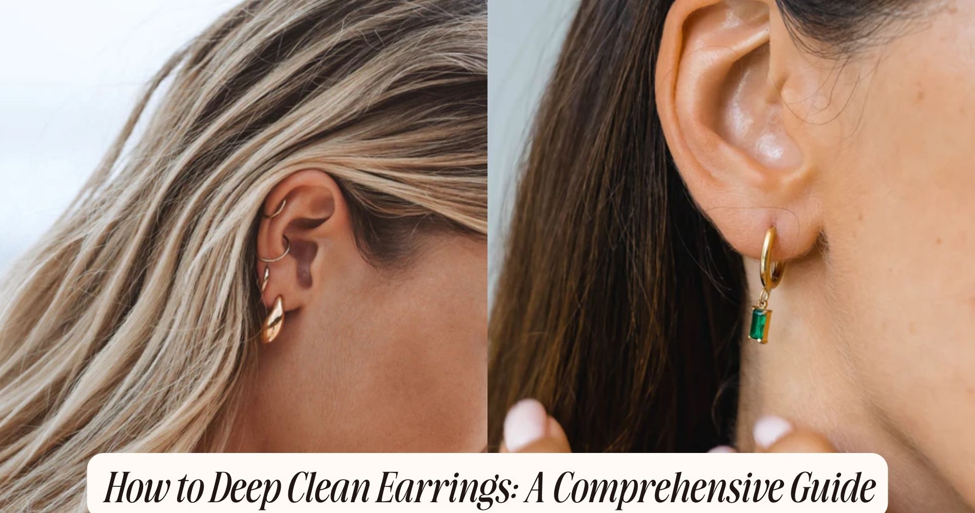 how to deep clean earrings
