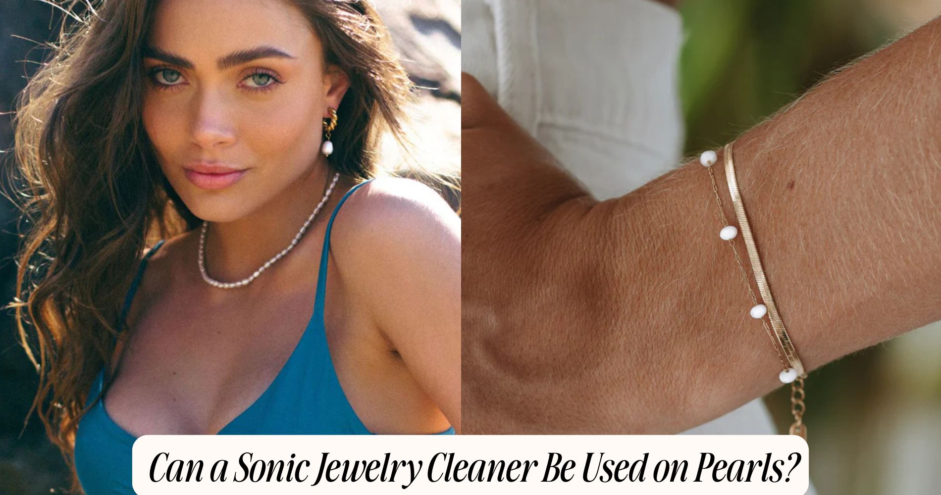 can a sonic jewelry cleaner be used on pearls​