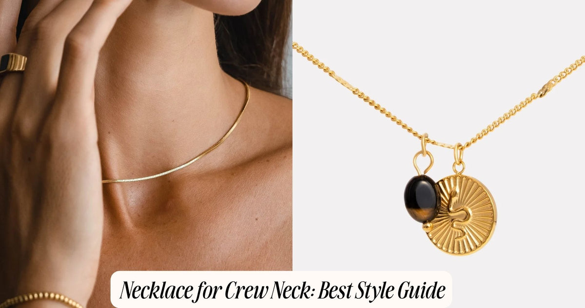 necklace for crew neck
