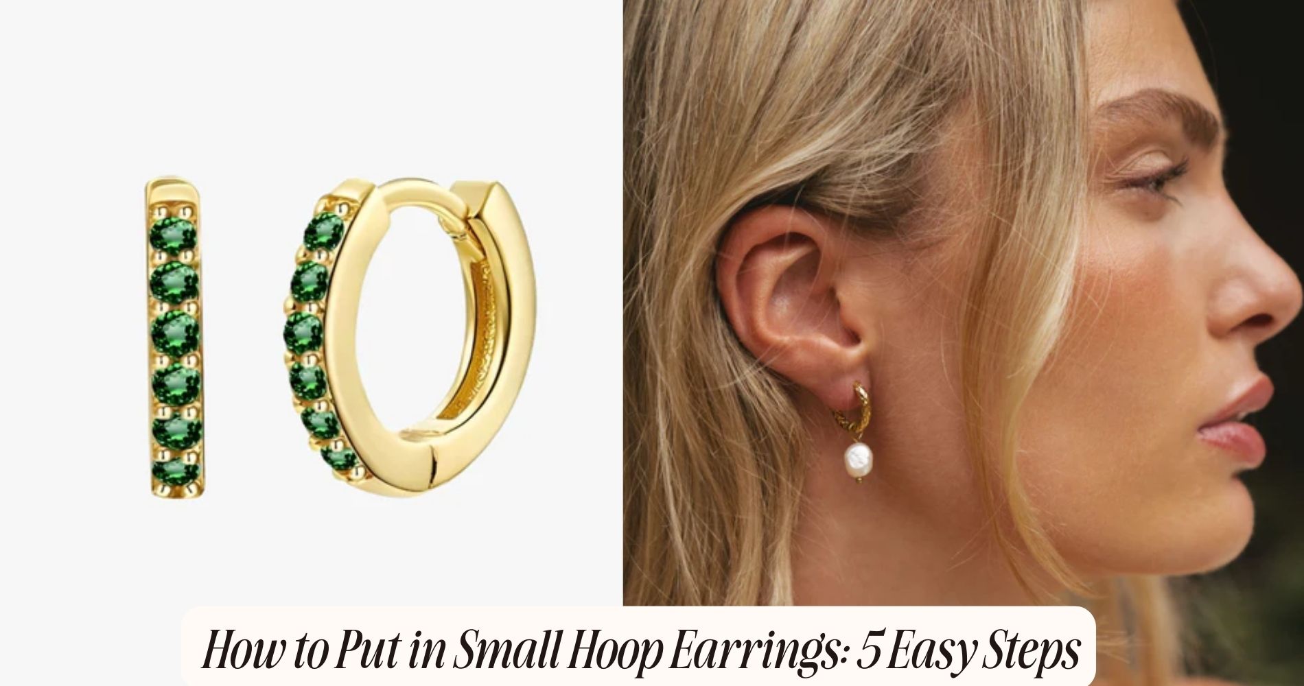 how to put in small hoop earrings