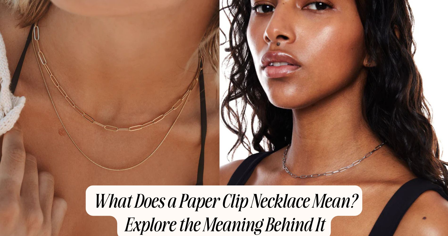 what does a paper clip necklace mean​