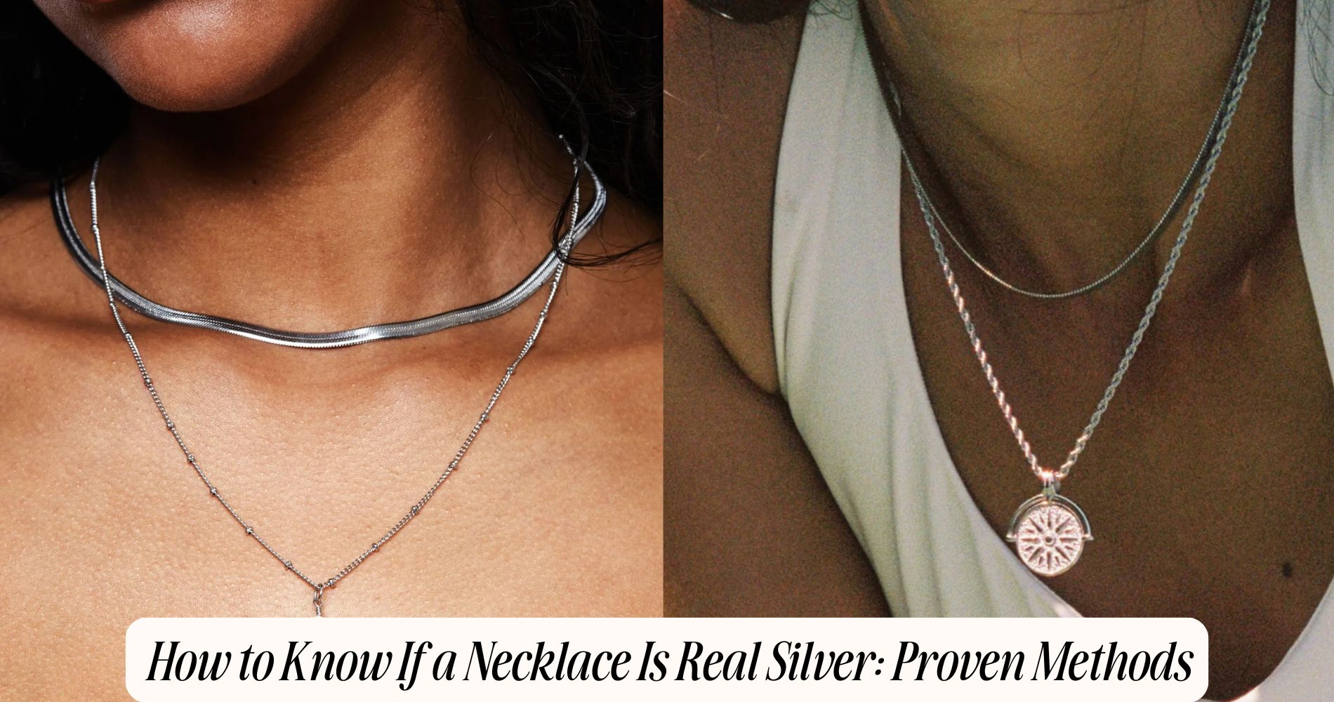 how to know if a necklace is real silver