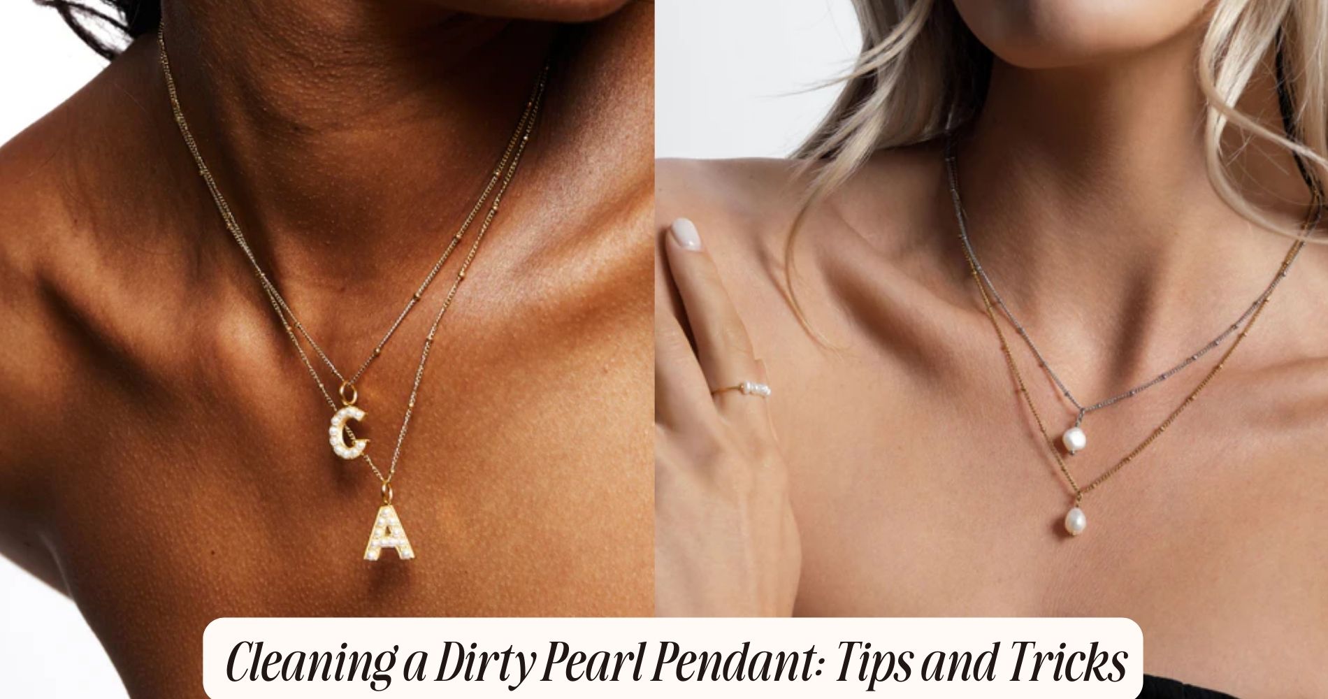 can you clean the dirty pearl pendant