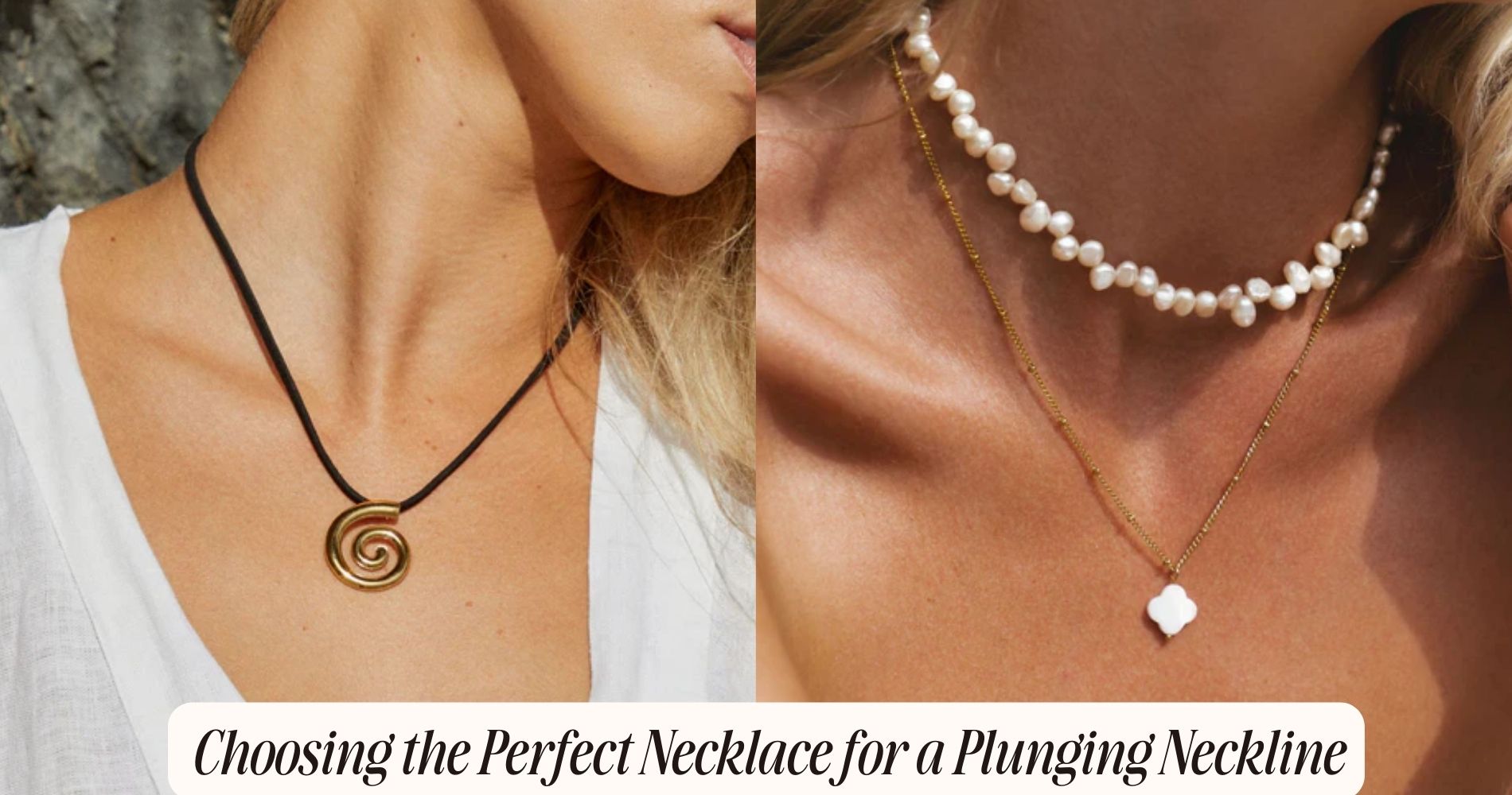 necklace for plunging neckline