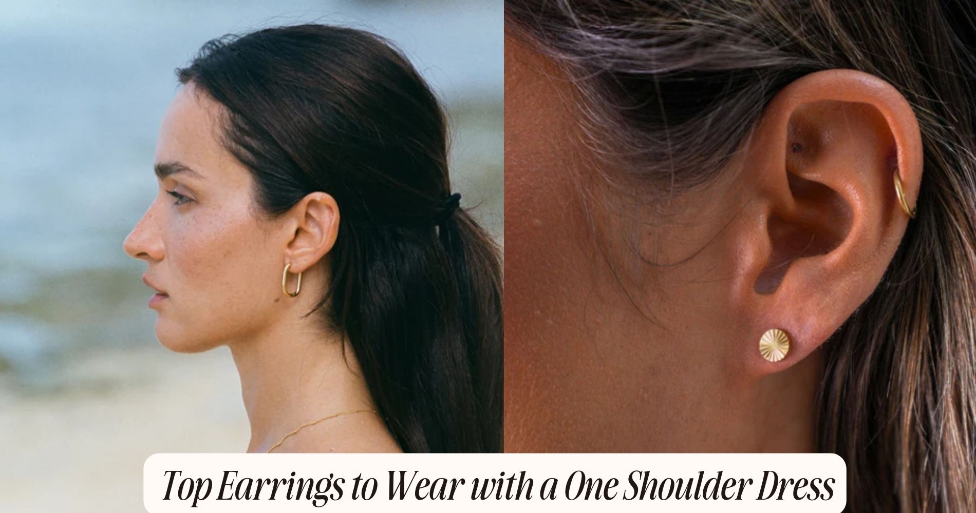 earrings to wear with one shoulder dress