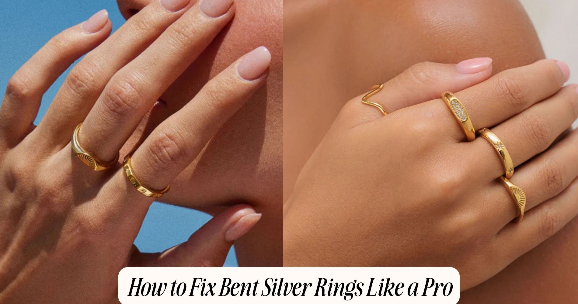 how to fix bent silver rings