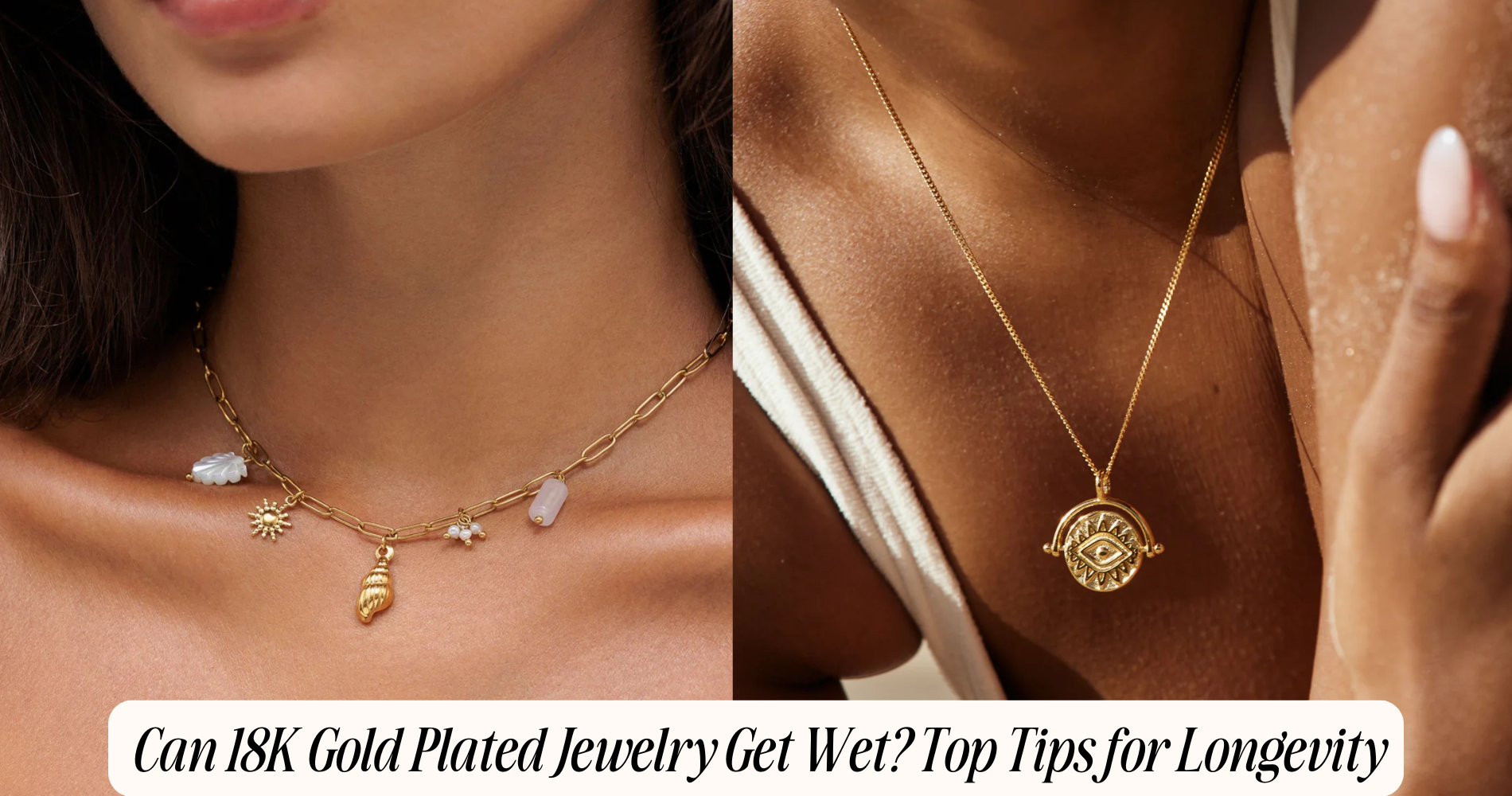 can 18k gold plated jewelry get wet​