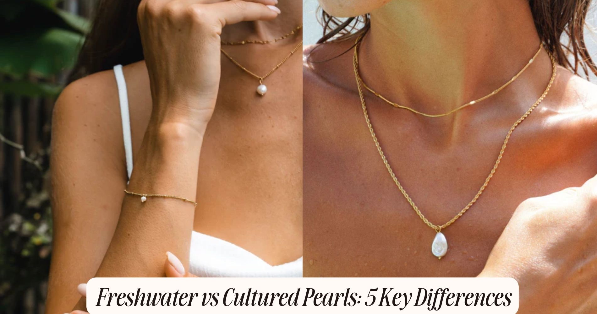 difference between freshwater and cultured pearls