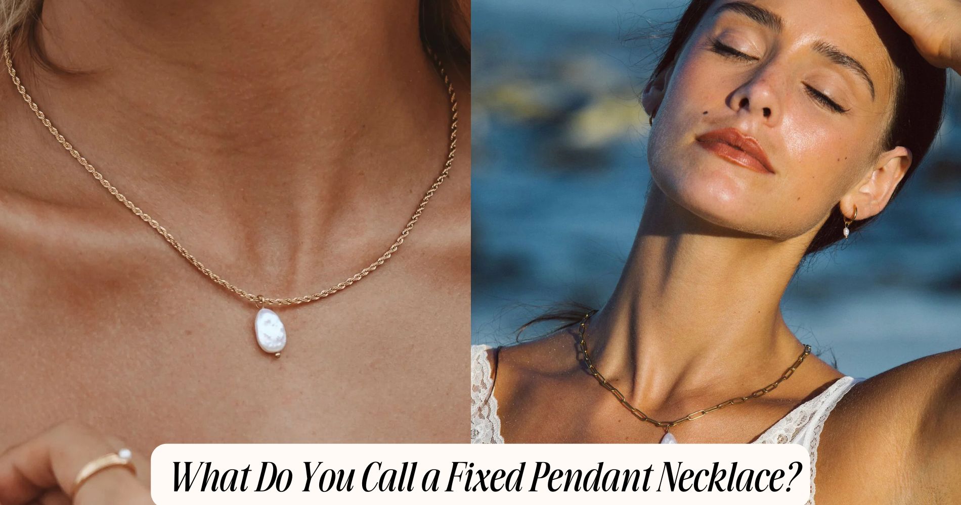 what do you call a fixed pendant necklace​