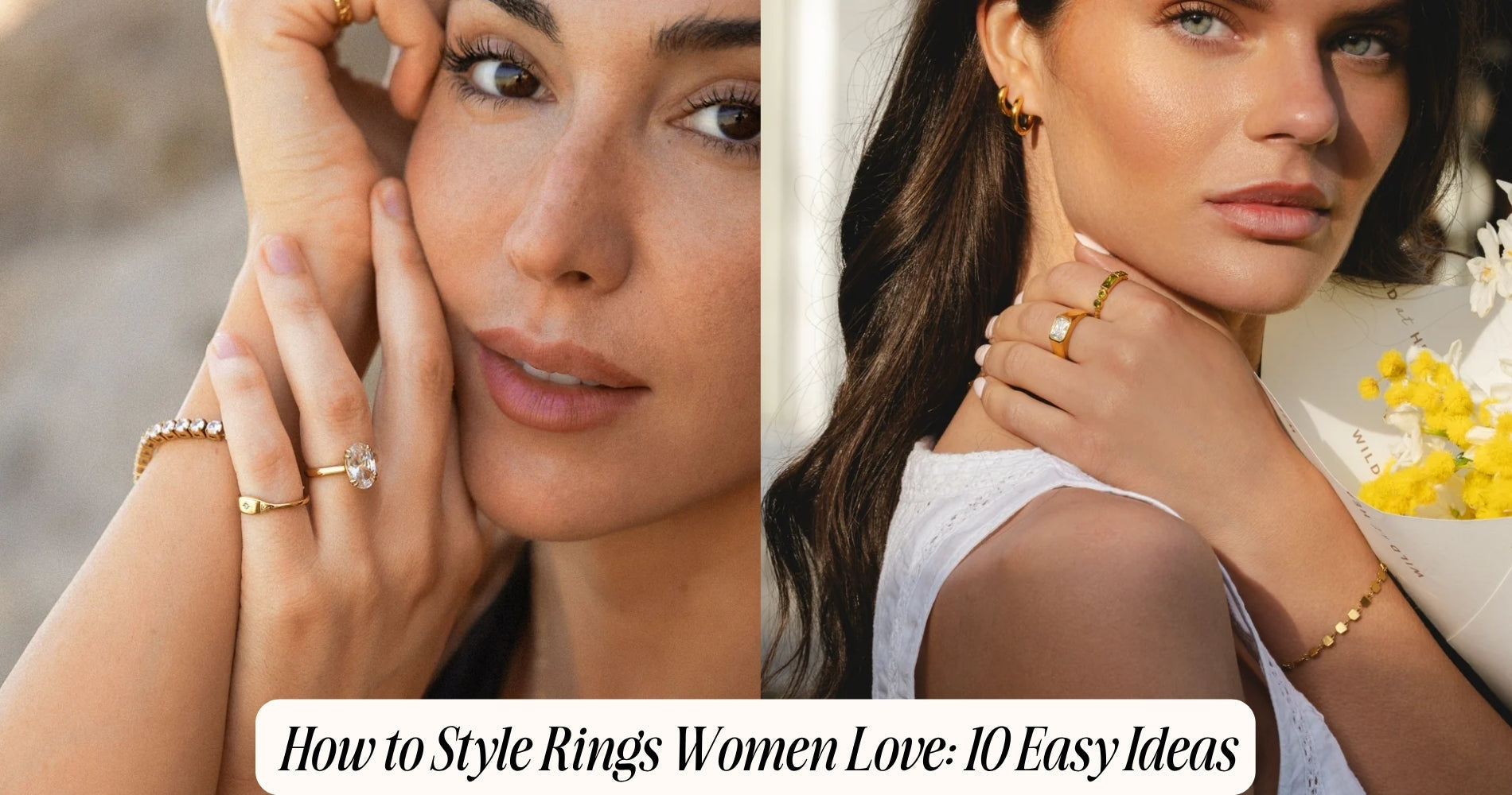 how to style rings women