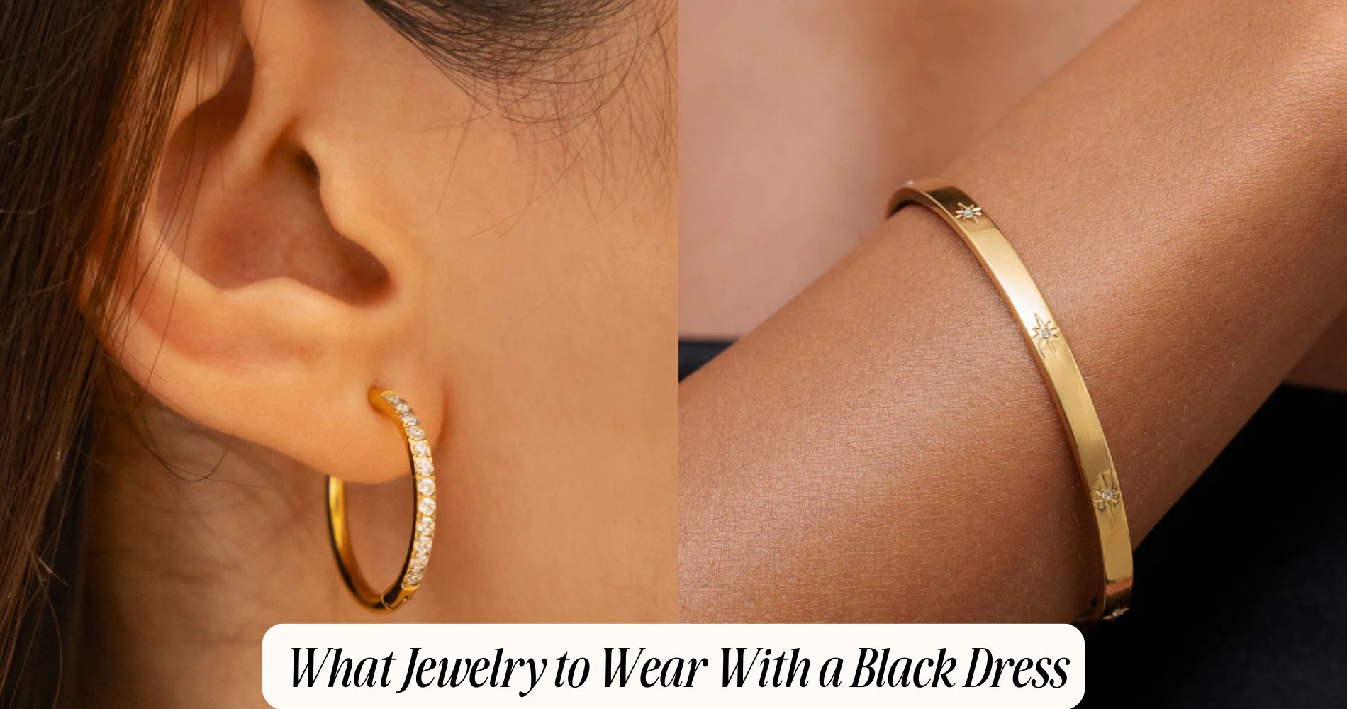 what jewelry to wear with a black dress