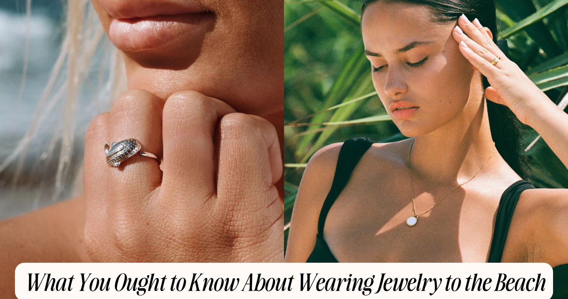 how to wear jewelry at the beach